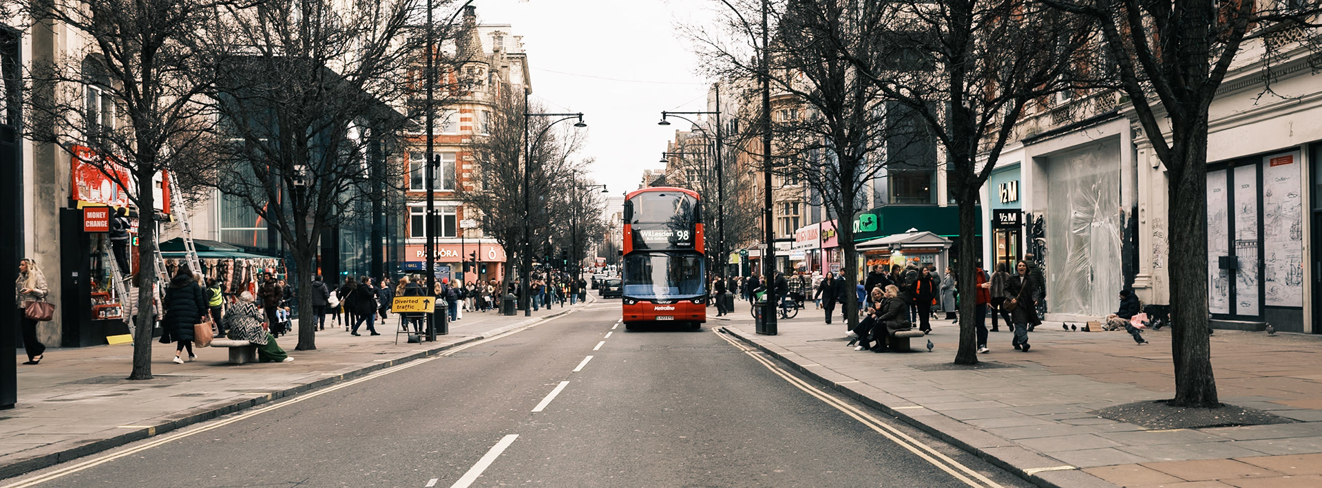 Red buses, London, February 2026, Maria Kalafatsi
