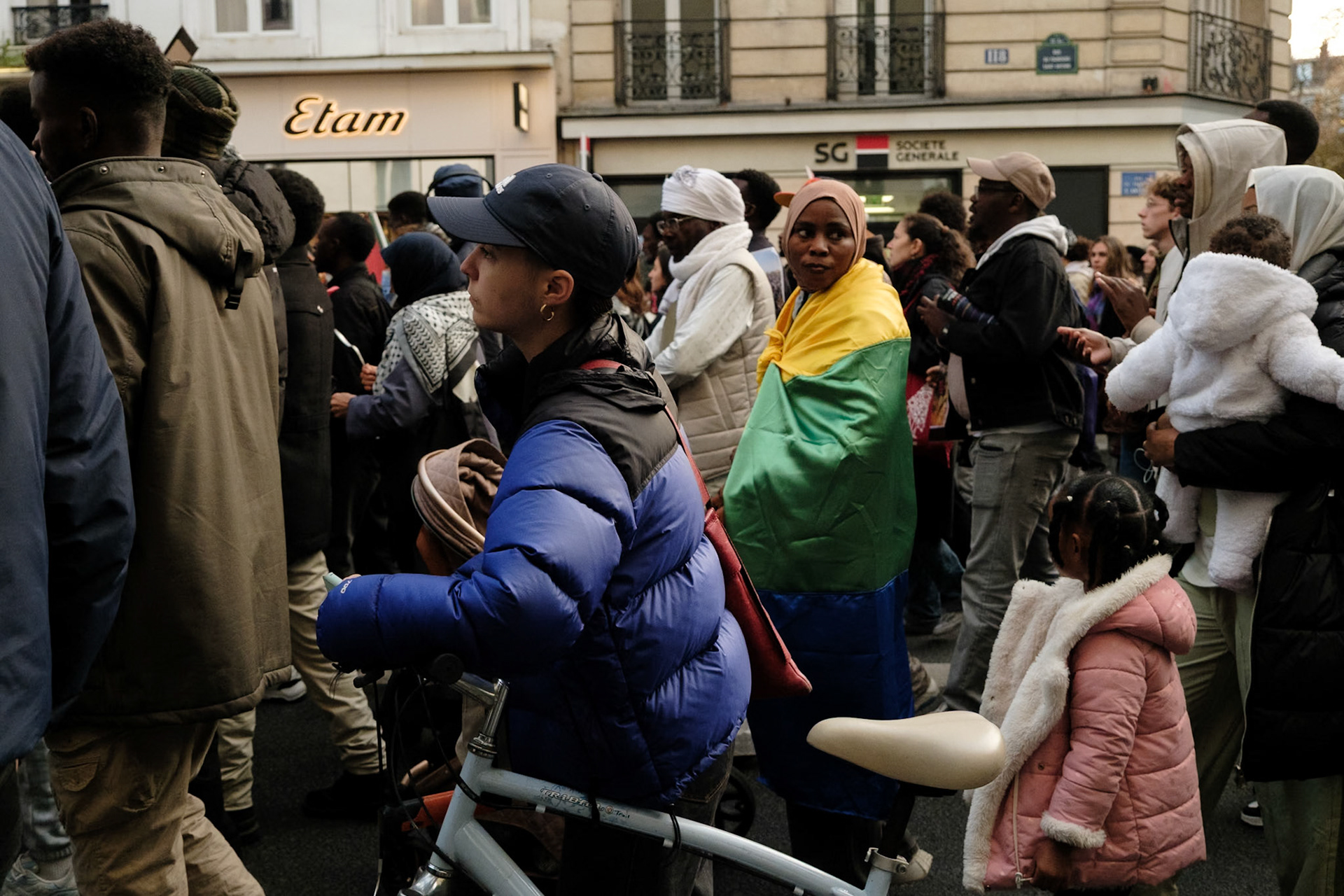 South Sudan protest against the war. March started in Bastille, Paris, France, November 1st 2025, by Maria Kalafatsi