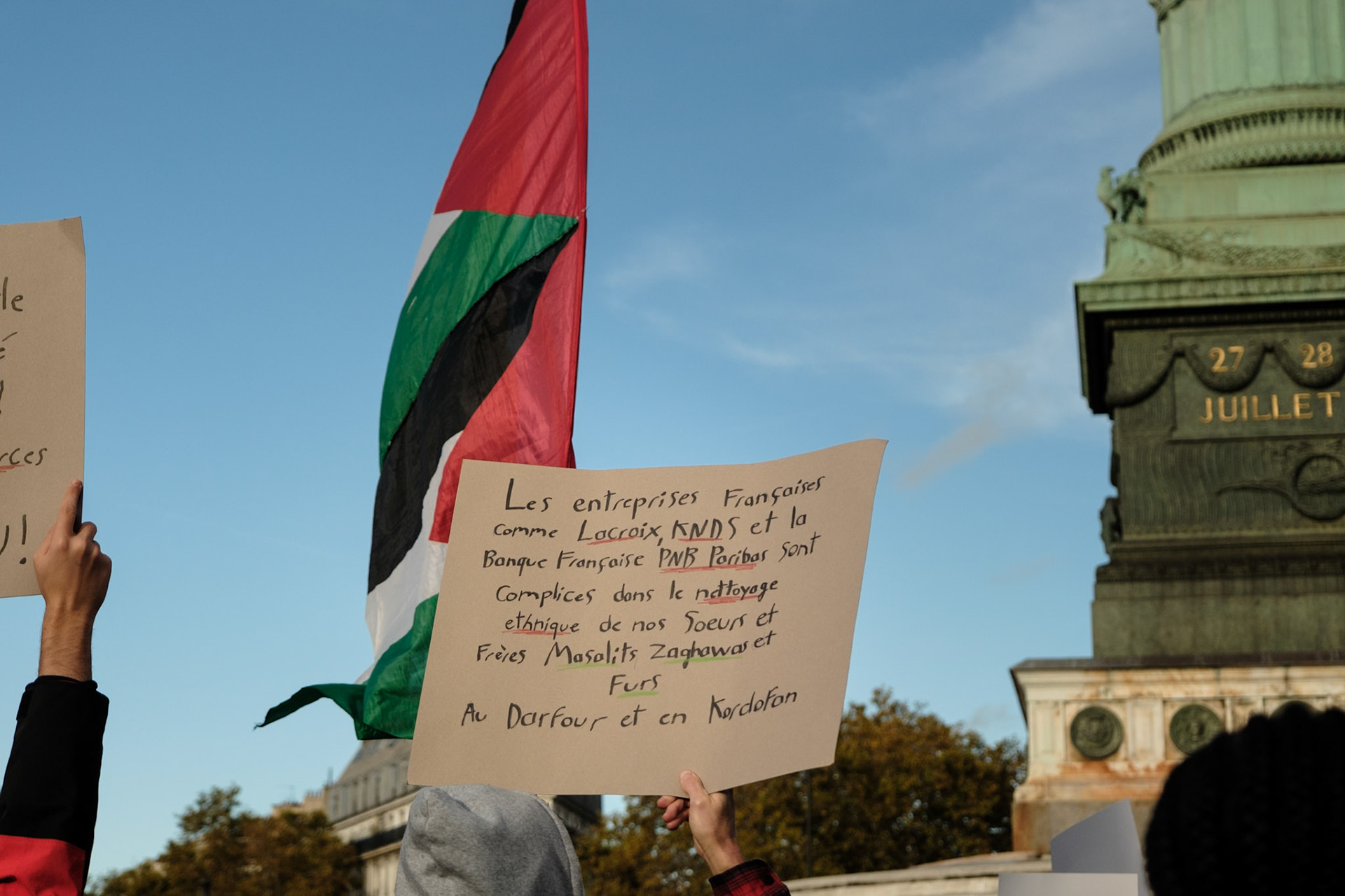 South Sudan protest against the war. March started in Bastille, Paris, France, November 1st 2025, by Maria Kalafatsi