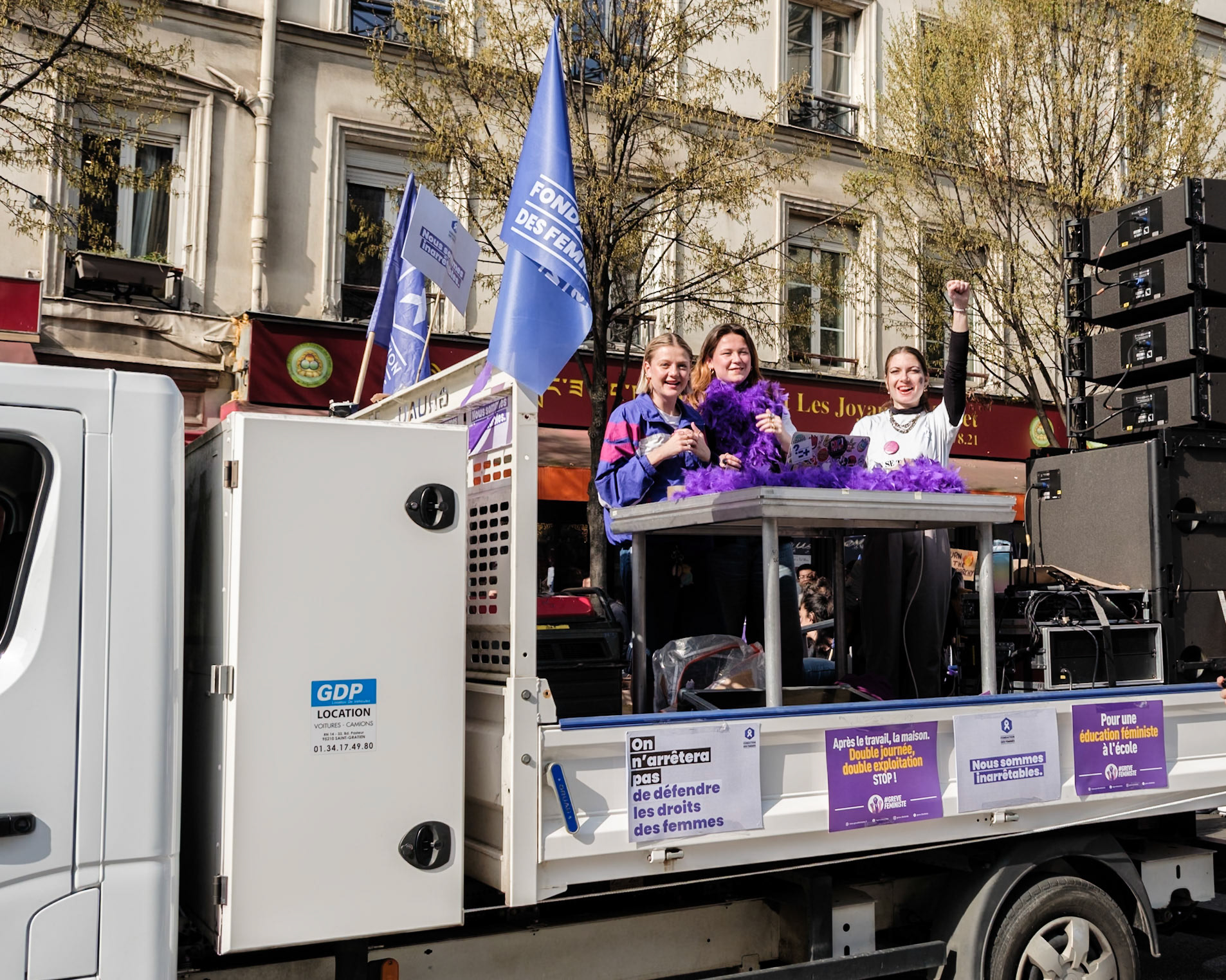 International Women's Day 2026, Demonstration with various french organisations and institutions starting at place de la Bataille-de-Stalingrad to Place de la Republique, Paris, France, March 8th 2026, by Maria Kalafatsi