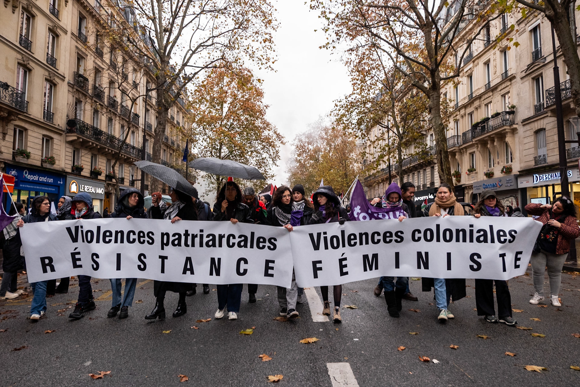 Paris for Palestine, gathering of multiple associations in solidarity with Palestine, Place de la Republique down to boulevard Voltaire, Paris, France, November 29th, 2025, by Maria Kalafatsi