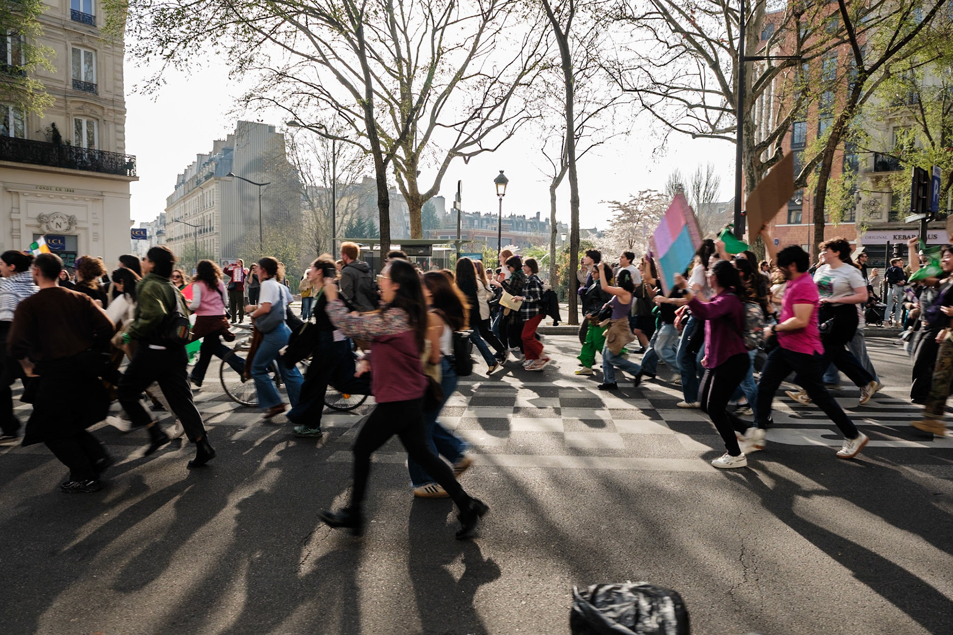 International Women's Day 2026, Demonstration with various french organisations and institutions starting at place de la Bataille-de-Stalingrad to Place de la Republique, Paris, France, March 8th 2026, by Maria Kalafatsi