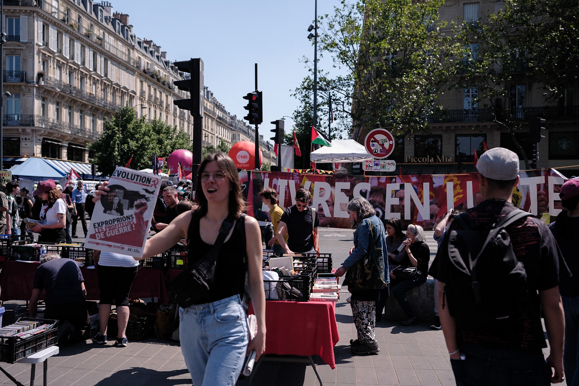 May 1st protest, many syndicats and organisations gathered to march from Republique to Nation in Paris, France, May 1st 2026, Maria Kalafatsi