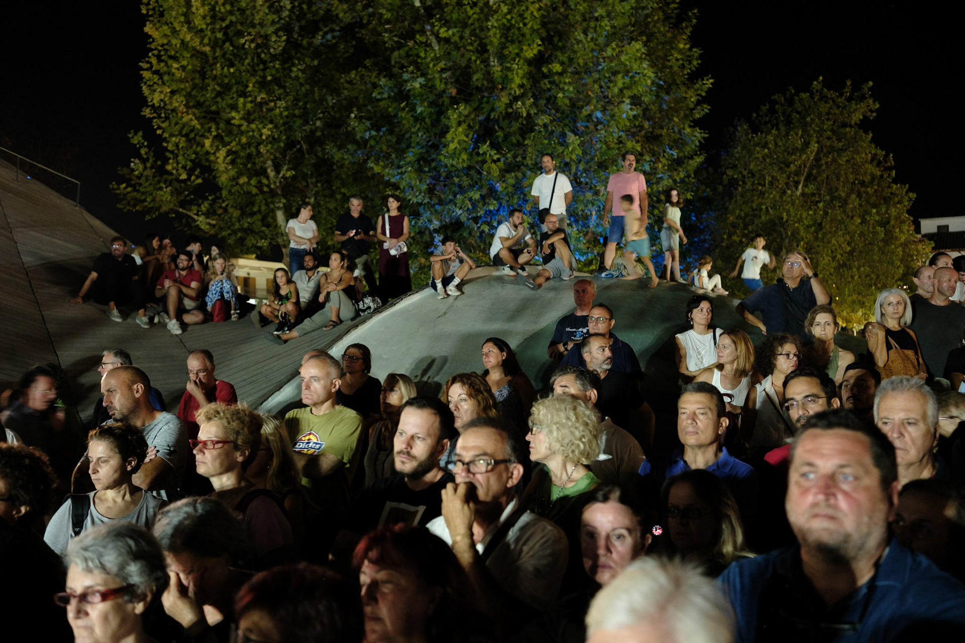 Big crowd drown during the event dedicated to the victims of the train wreckage of Tempi 2023. Organised by local ngo Kialli of Thermi & supported by the local community. Thermi, Thessaloniki, Greece, 10.09.2025 by Maria Kalafatsi