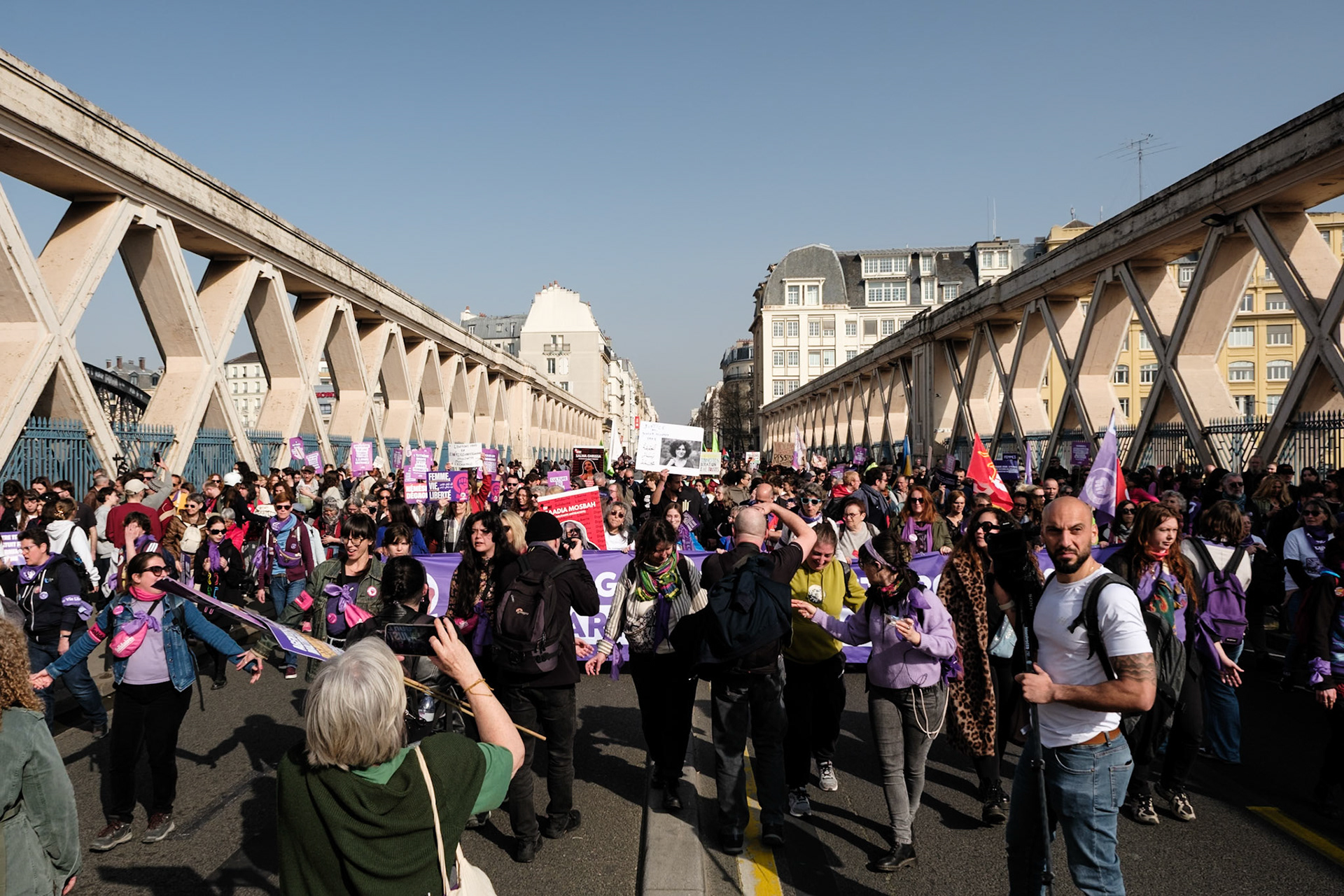 International Women's Day 2026, Demonstration with various french organisations and institutions starting at place de la Bataille-de-Stalingrad to Place de la Republique, Paris, France, March 8th 2026, by Maria Kalafatsi