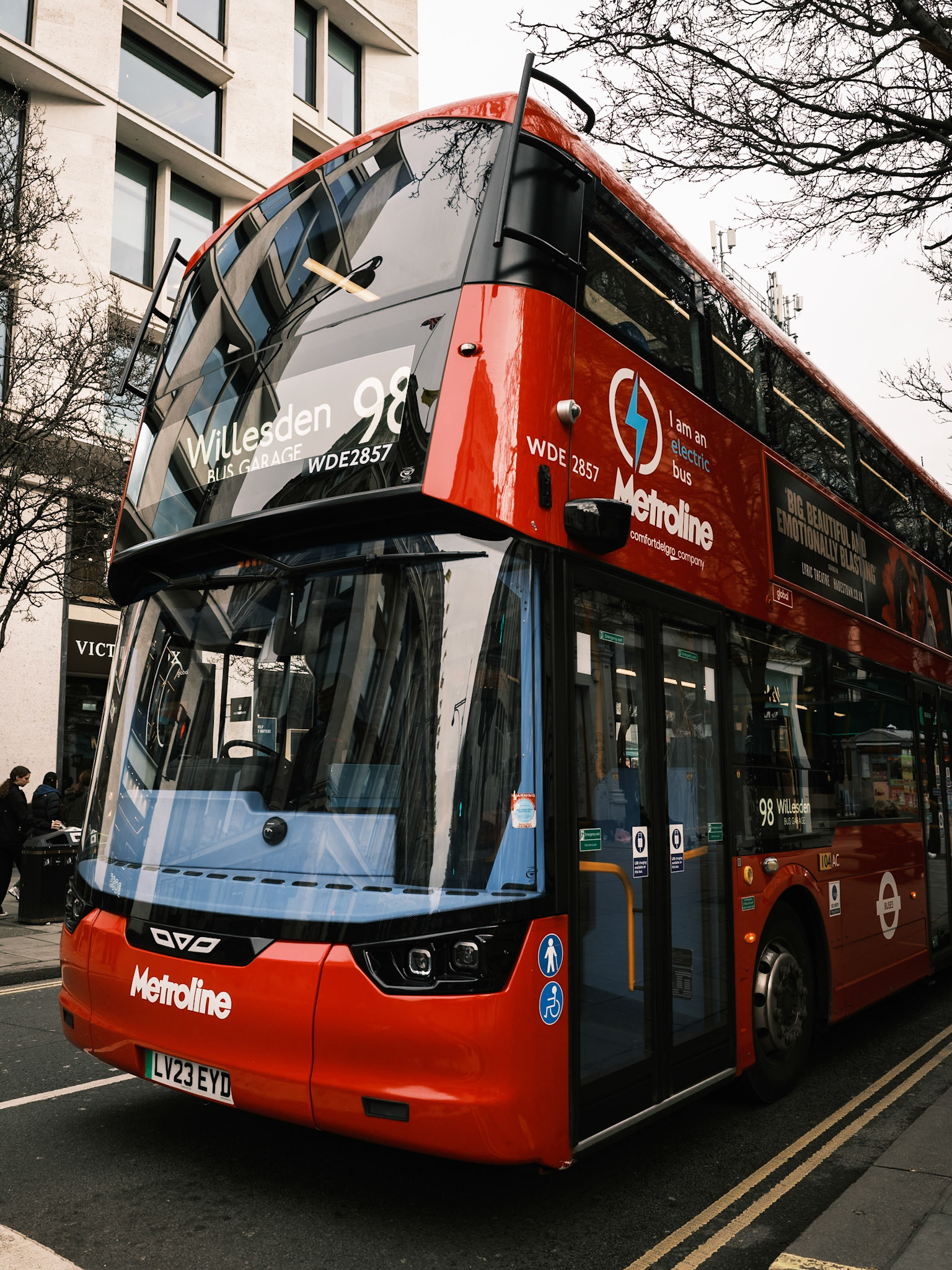 Red buses, London, February 2026, Maria Kalafatsi