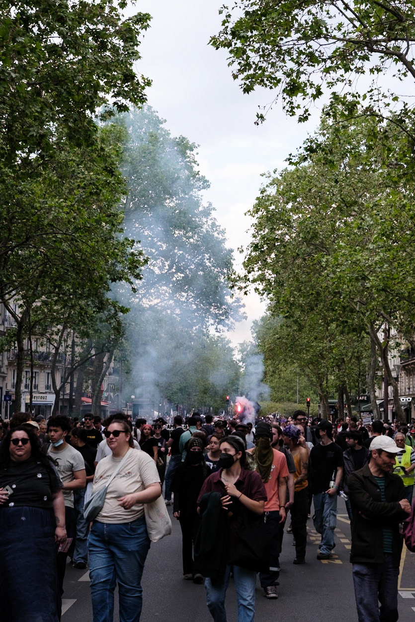 May 1st protest, many syndicats and organisations gathered to march from Republique to Nation in Paris, France, May 1st 2026, Maria Kalafatsi