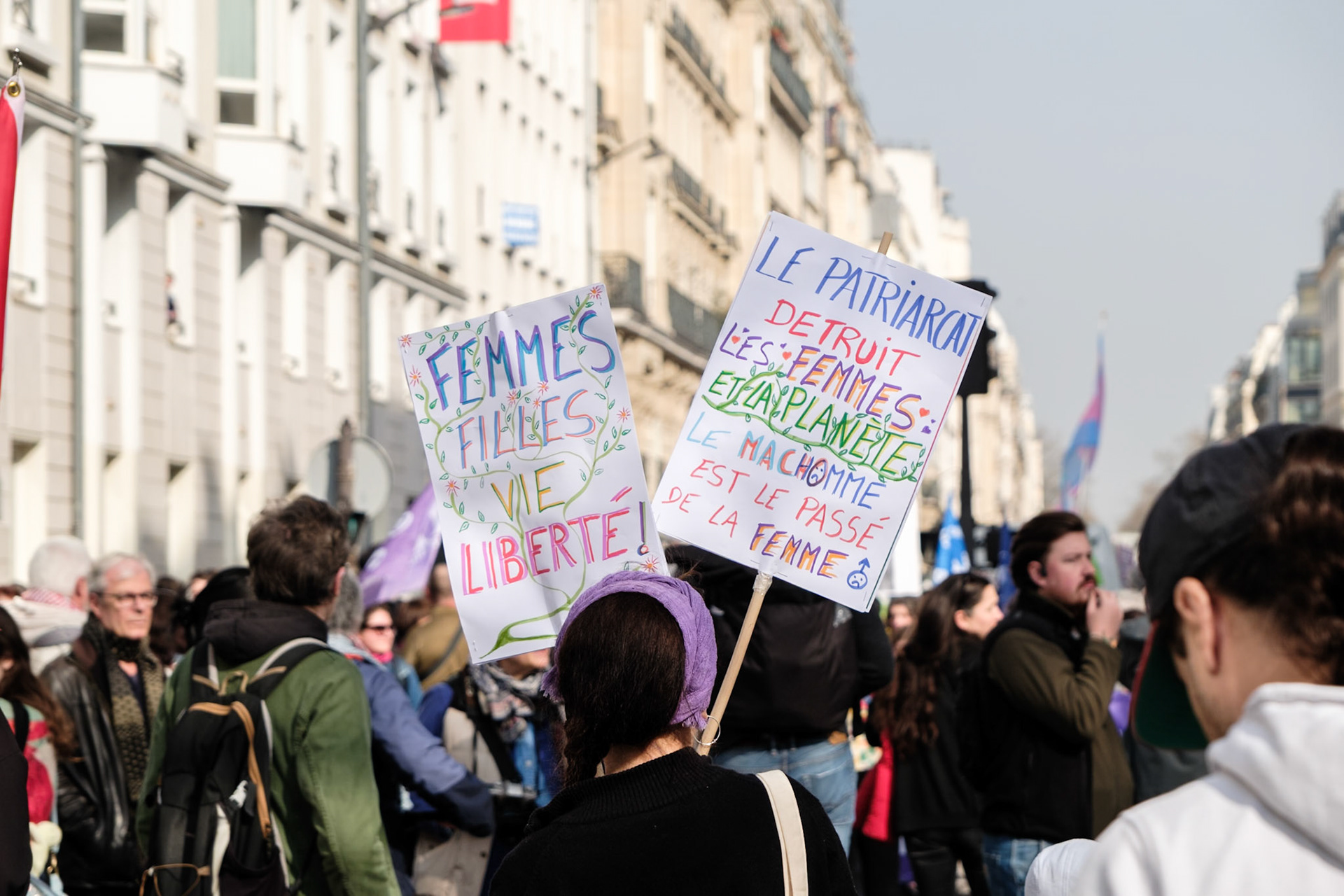 International Women's Day 2026, Demonstration with various french organisations and institutions starting at place de la Bataille-de-Stalingrad to Place de la Republique, Paris, France, March 8th 2026, by Maria Kalafatsi