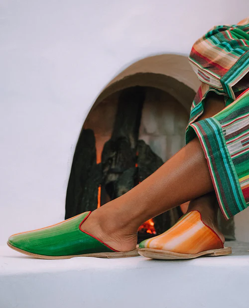 Styled shot featuring textile used as inspiration.