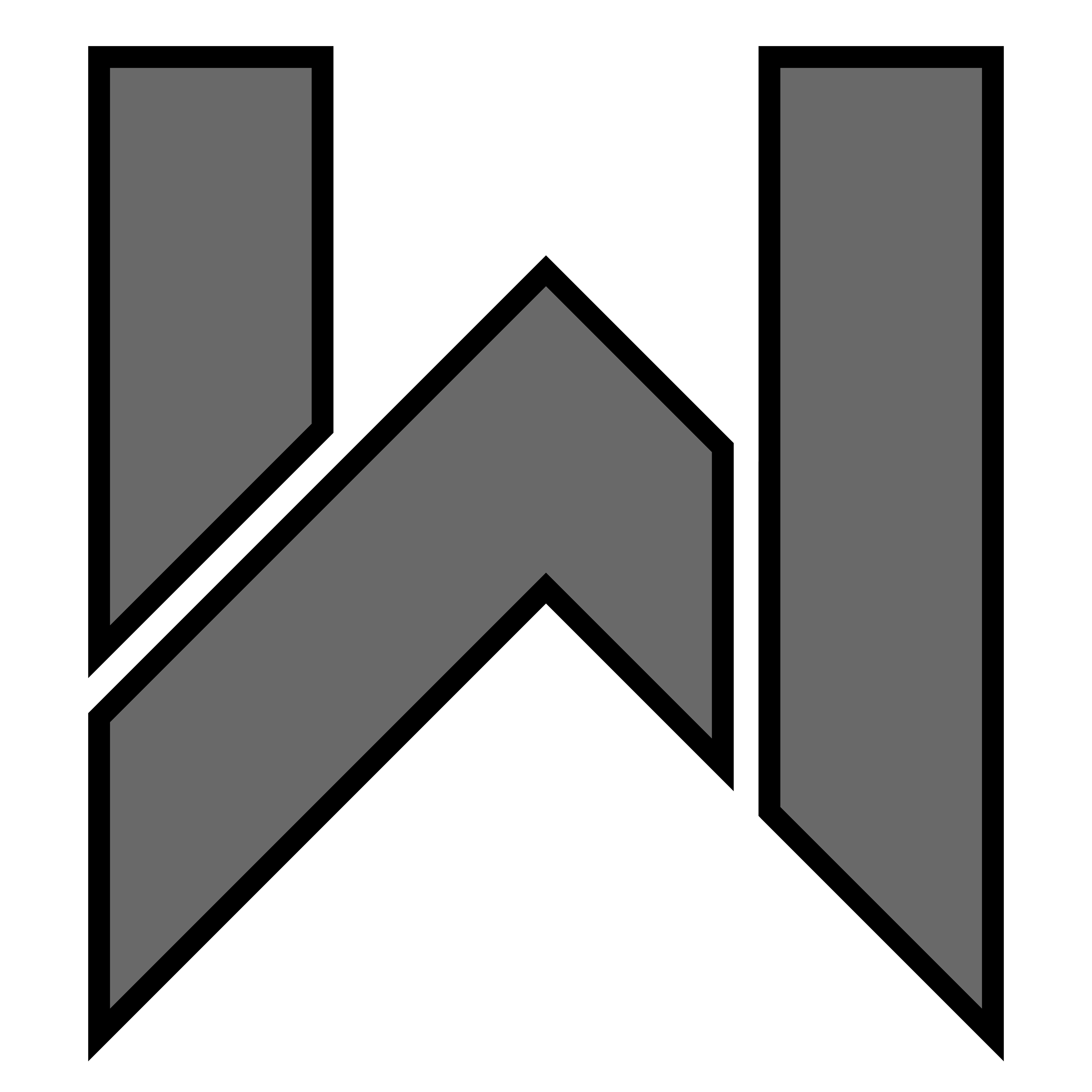 Black and White Letter Logo