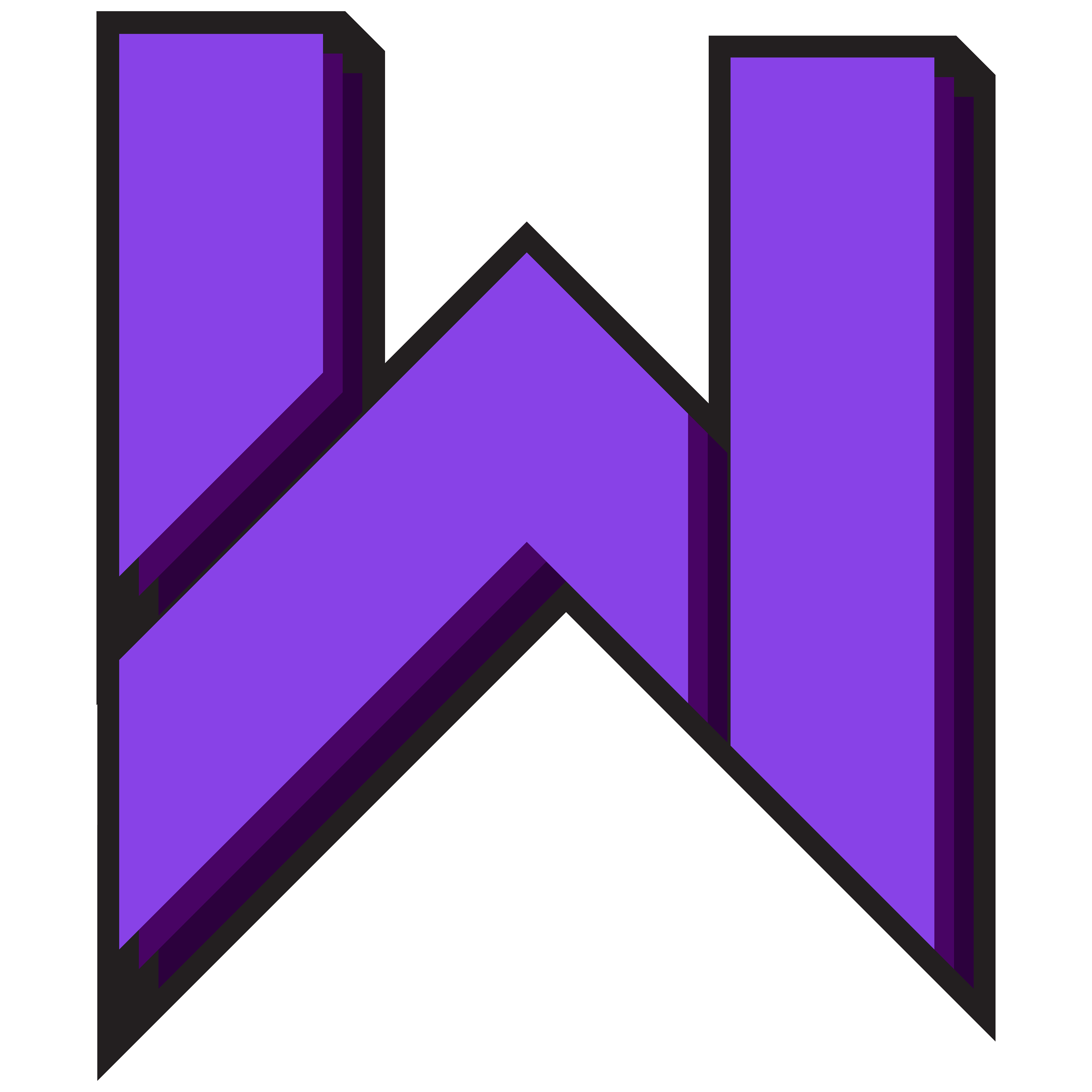 "3D" Main Letter Logo