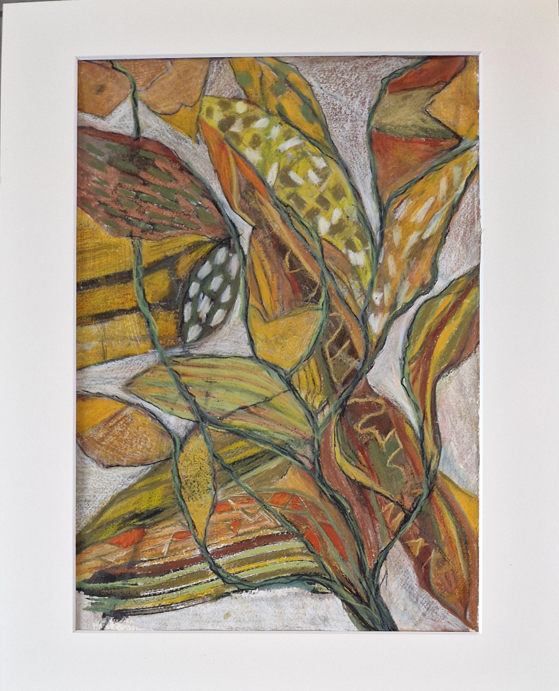 Fugletræk III - 2300 kr. A3 pastel på papir 2025
