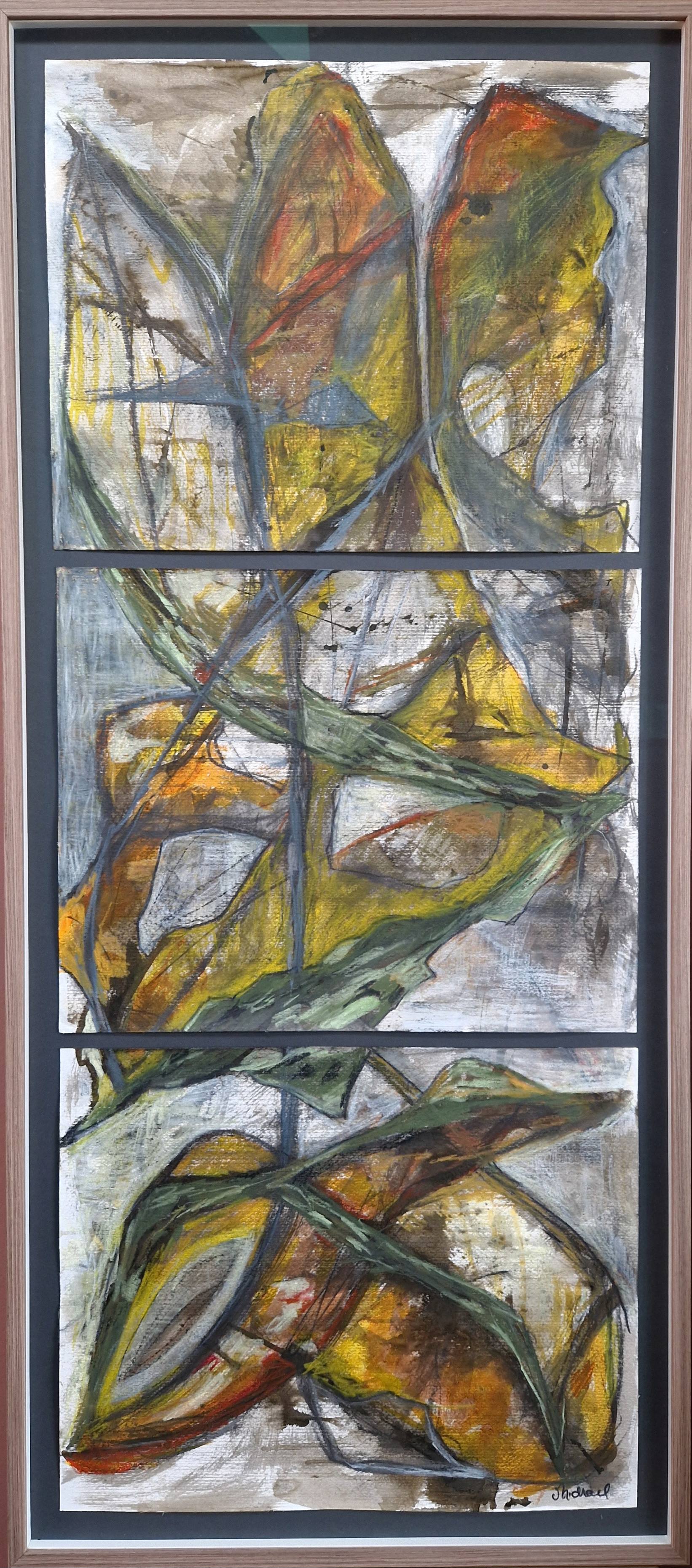 7000 kr. 2022, 58x130 (ydre mål) Pastel på papir, (50x40x3) 7000 kr. incl. egeramme og kunstnerglas.