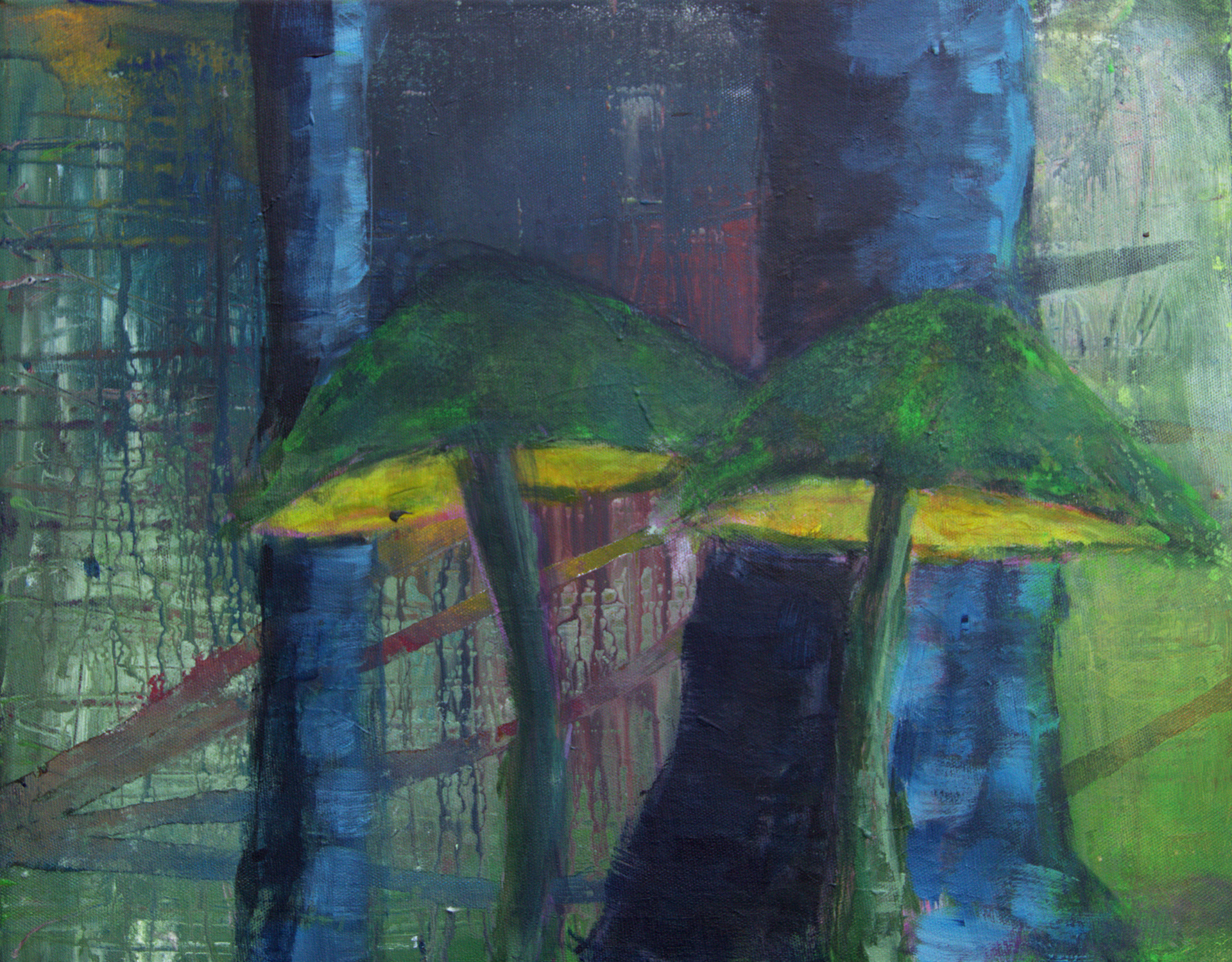 Solgt. 40x50 cm, akryl på lærred, 2021, 3000 kr.