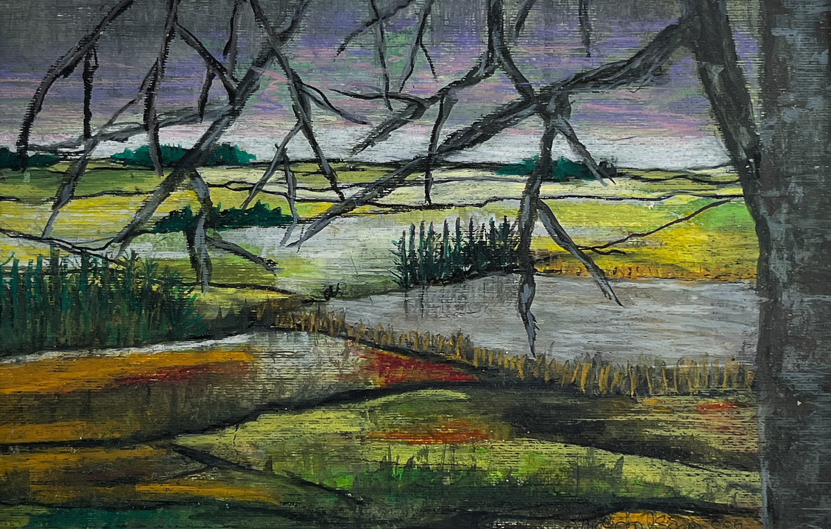  solgt. 2022, pastel på papir, 39x49 cm. 1600 kr.