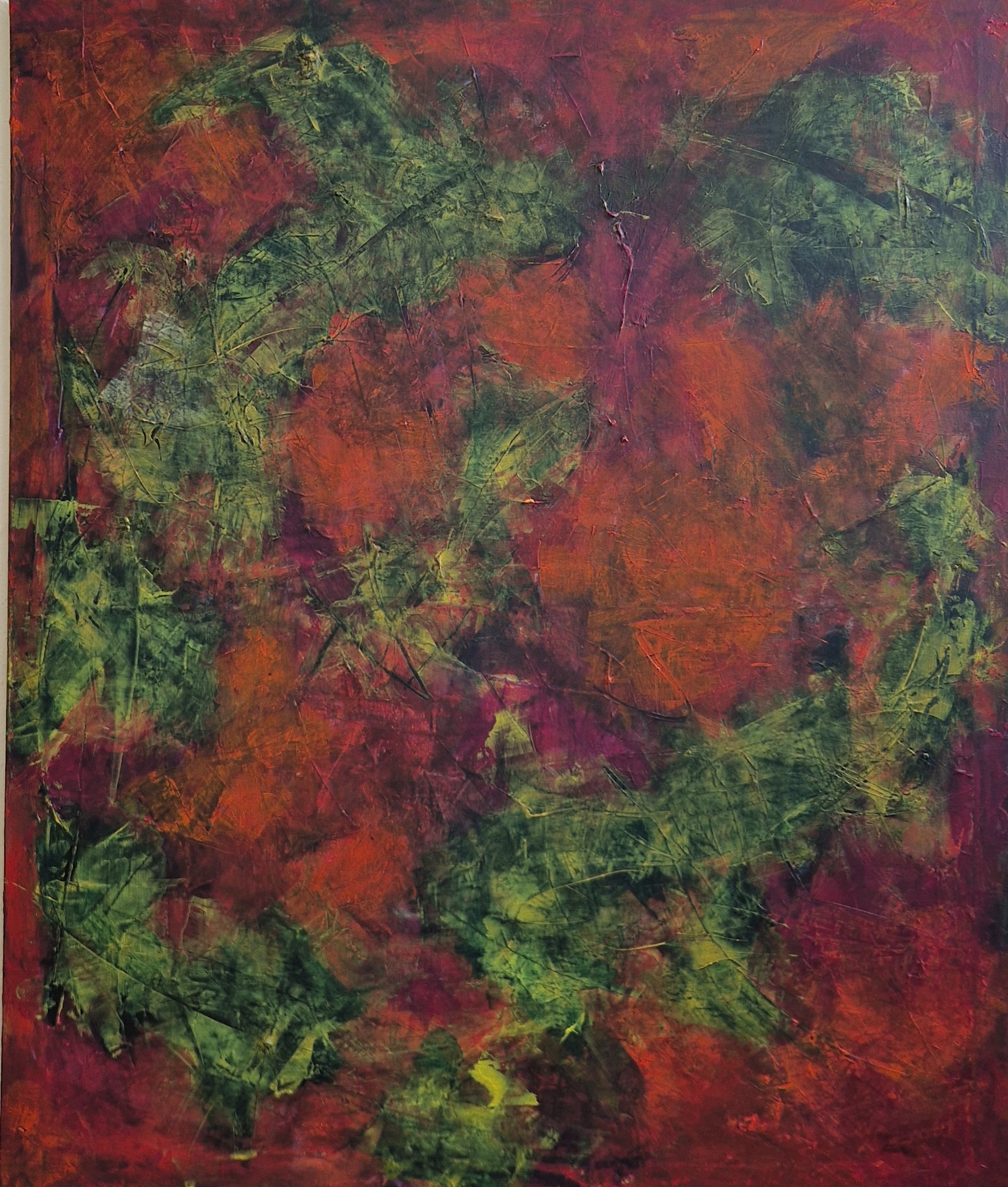 8800 kr. 90x110 cm. Akryl på lærred 2026