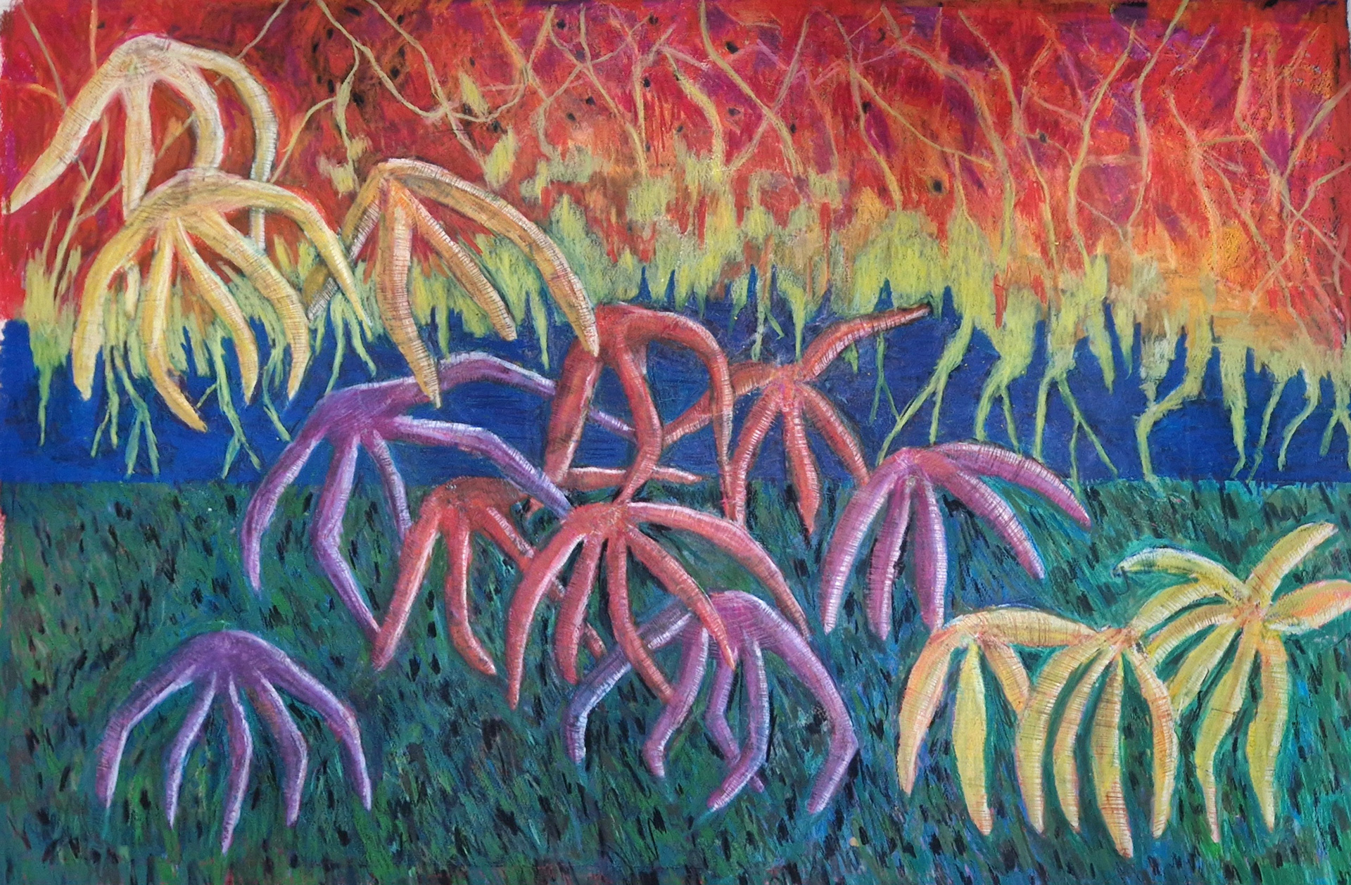 Konsekvens: 4500 kr. 92x61 cm Pastel på papir 