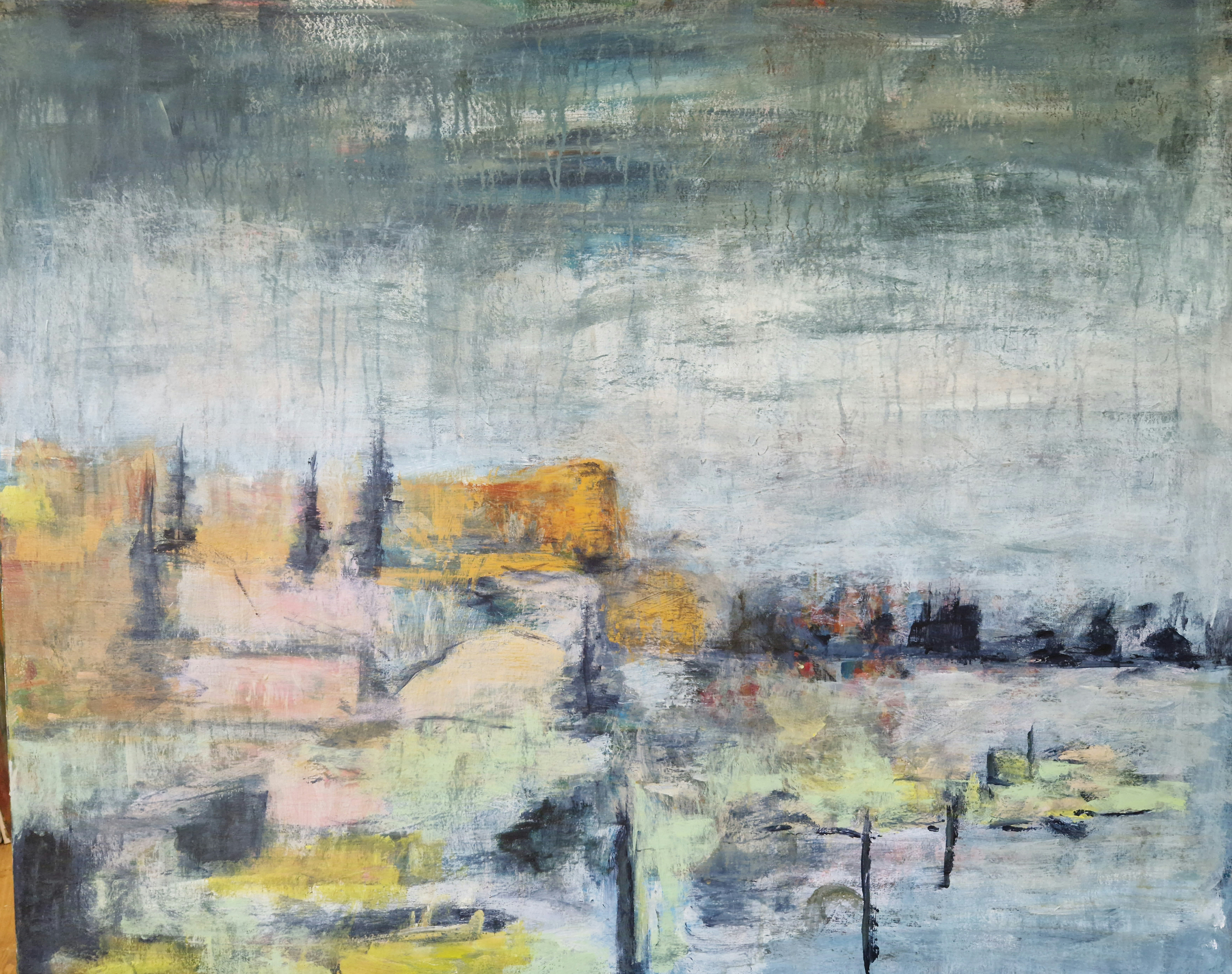 7500 kr. 80x100, akryl på lærred, 2022