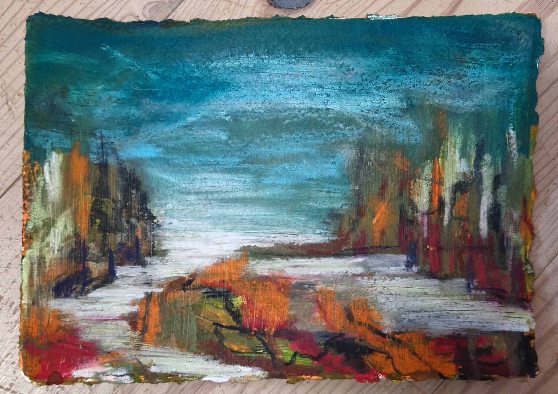 850 kr. A5 pastel på papir 2025