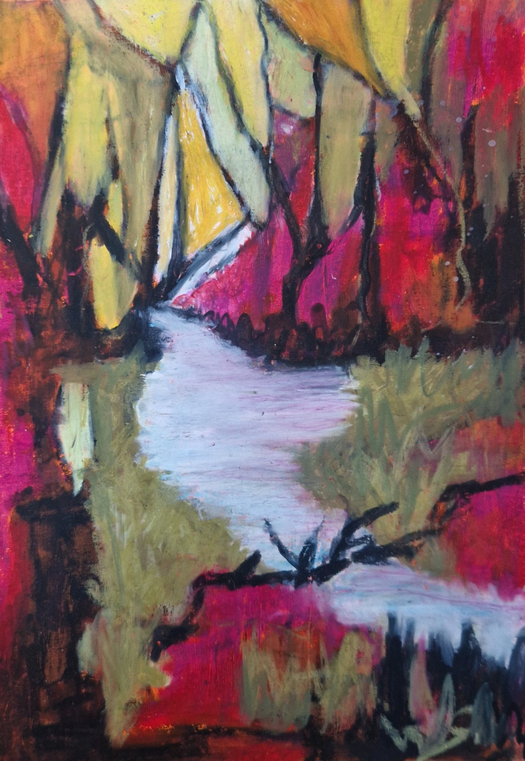 850 kr. A5 pastel på papir 2024