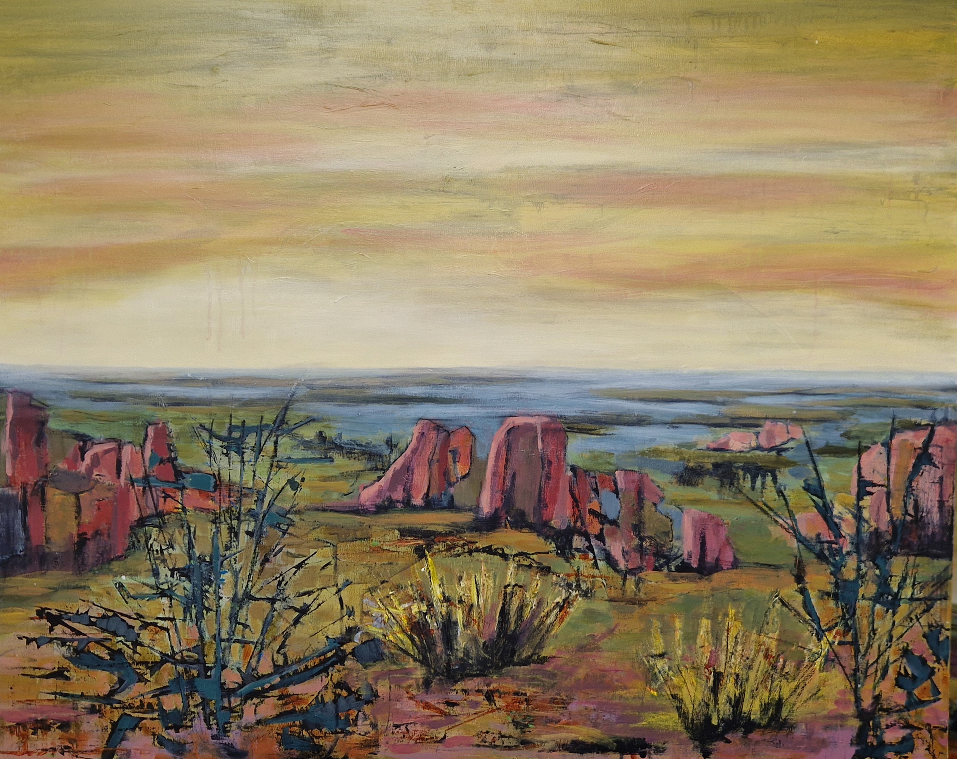 7500 kr. 80x100 akryl på lærred 2024 