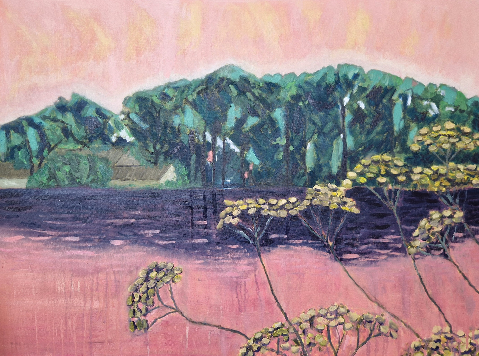 6500 kr. 60x80 cm Akryl på lærred 2025