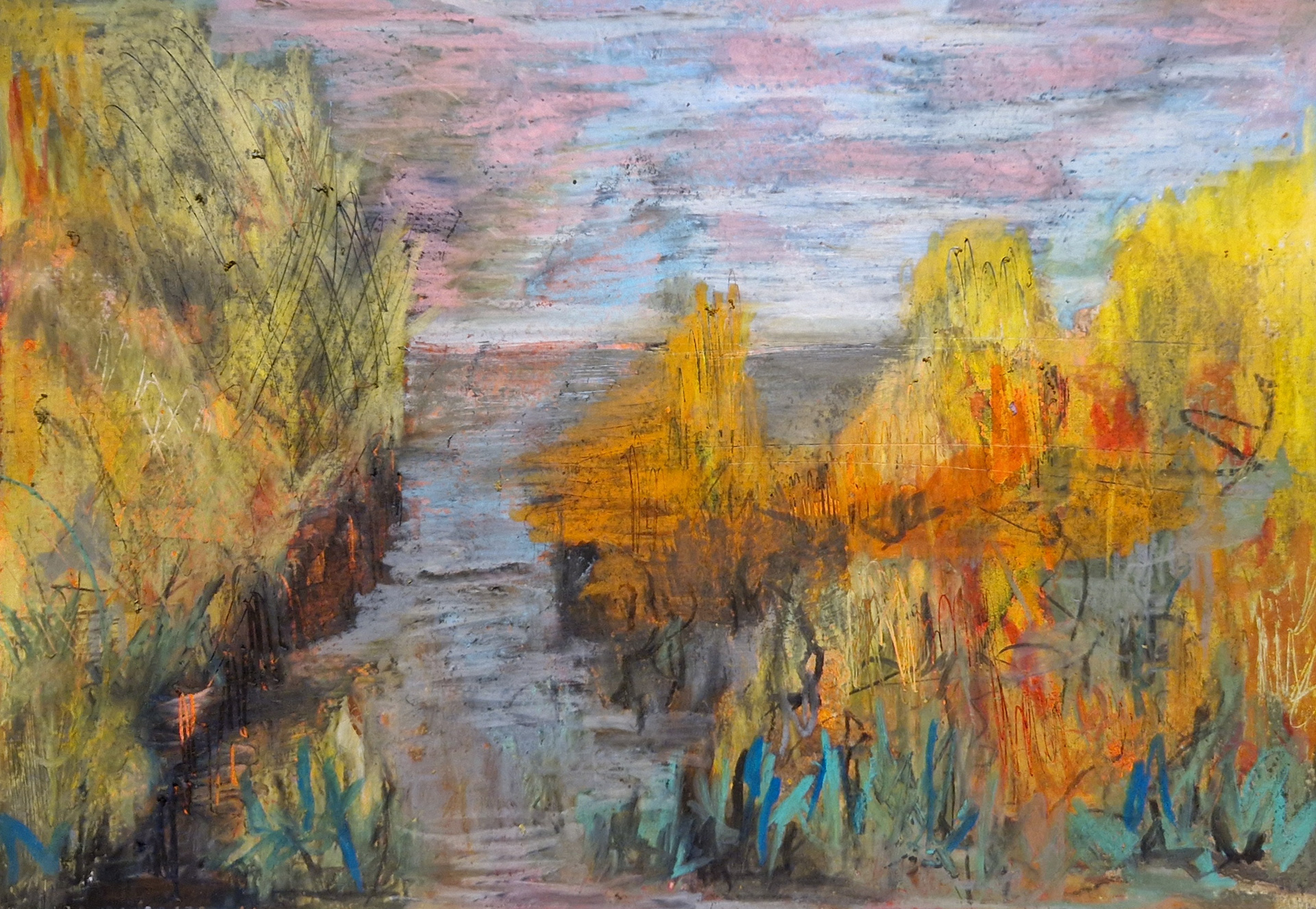 Solgt 2024 - A4, pastel på papir 