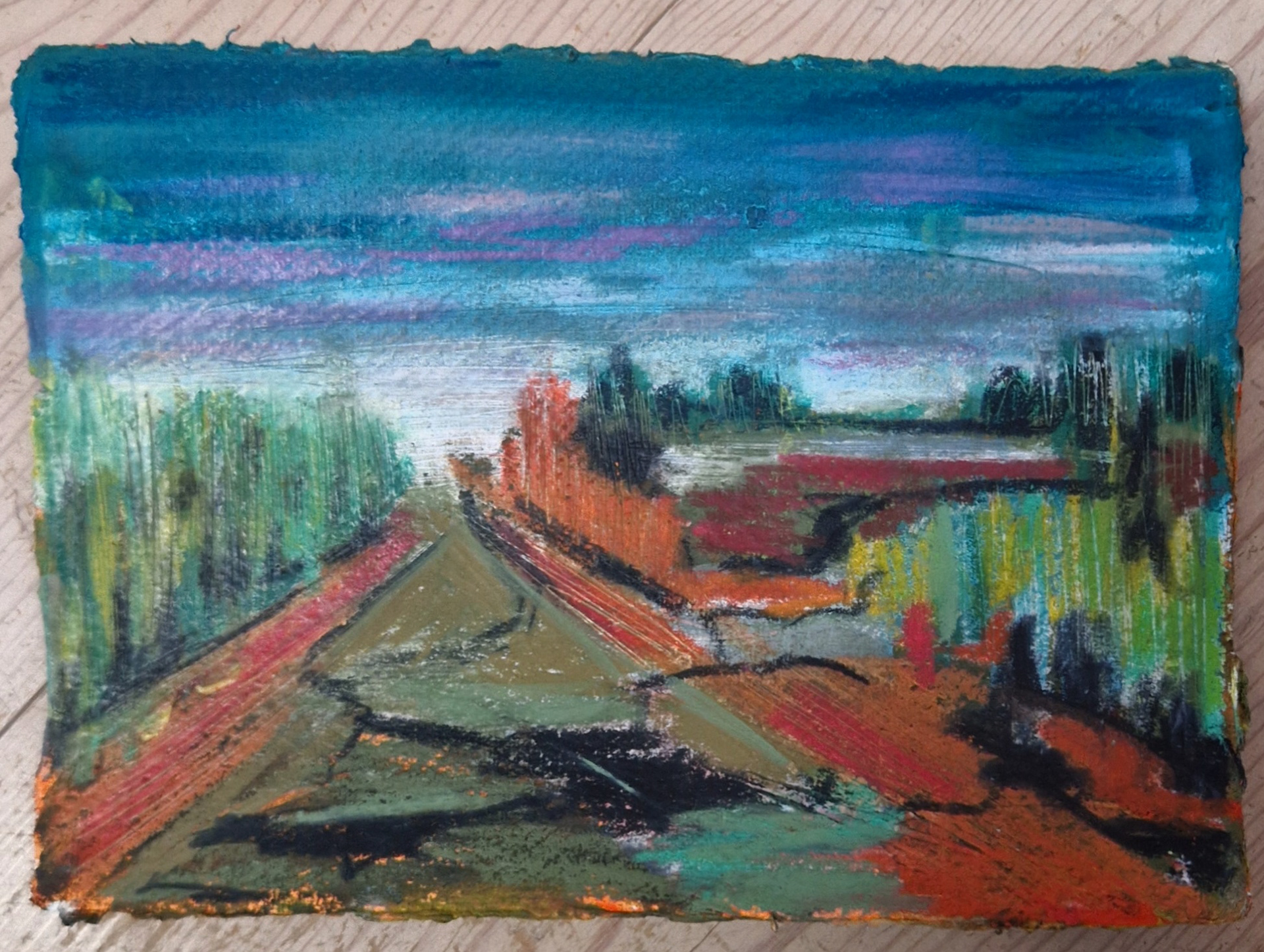 850 kr. A5 pastel på papir 2025