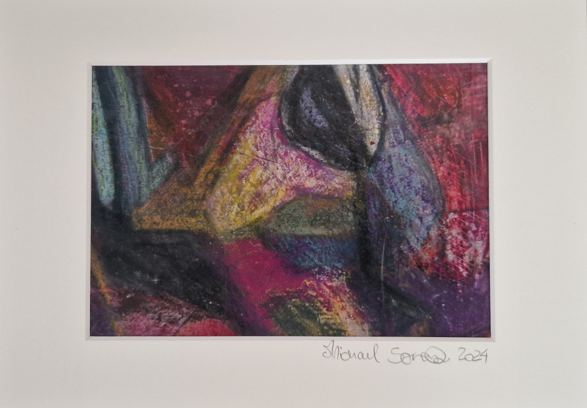 650 kr. 2024, A5 pastel på papir i ramme