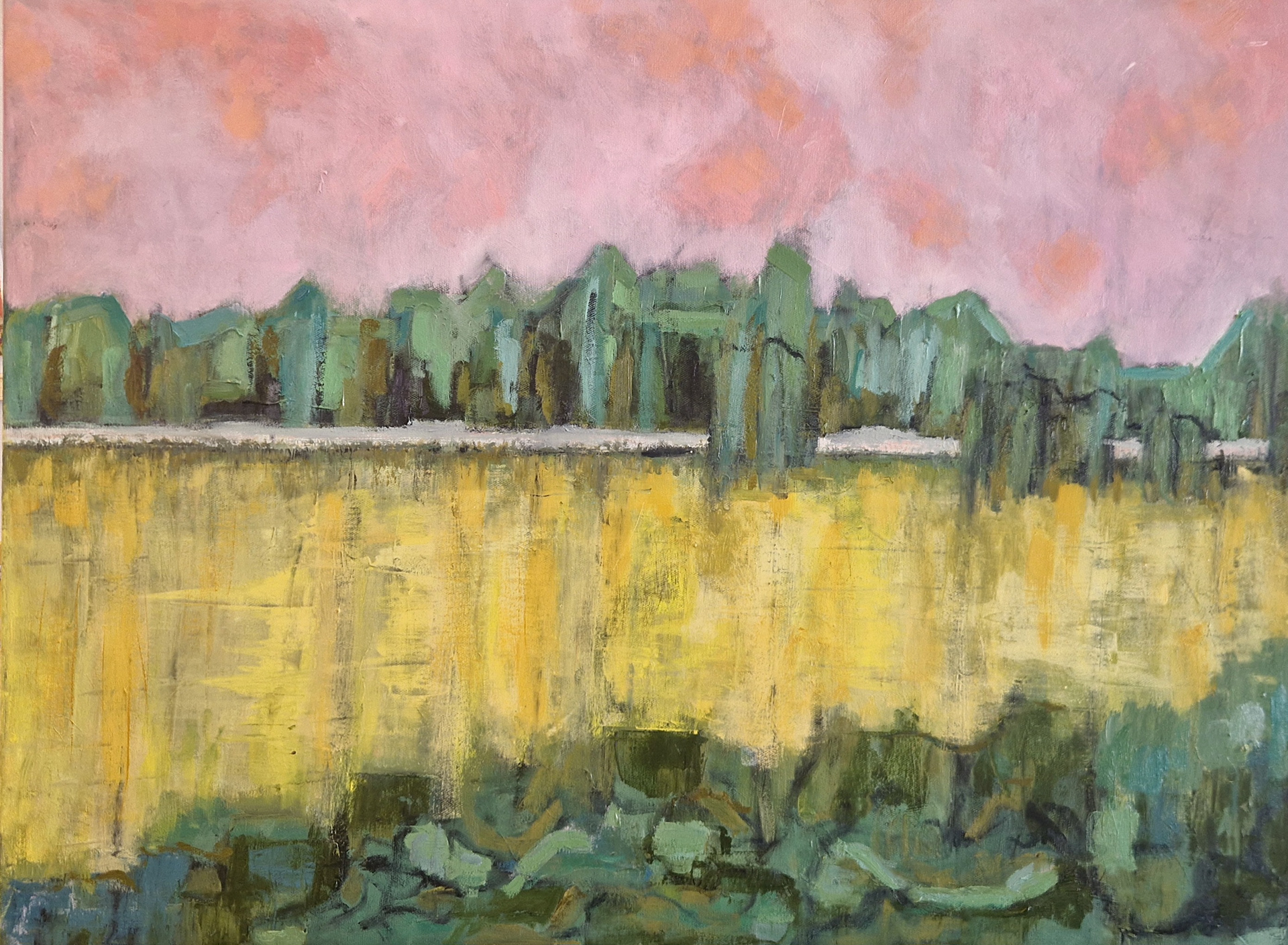 6500 kr. 60x80 cm olie på lærred.