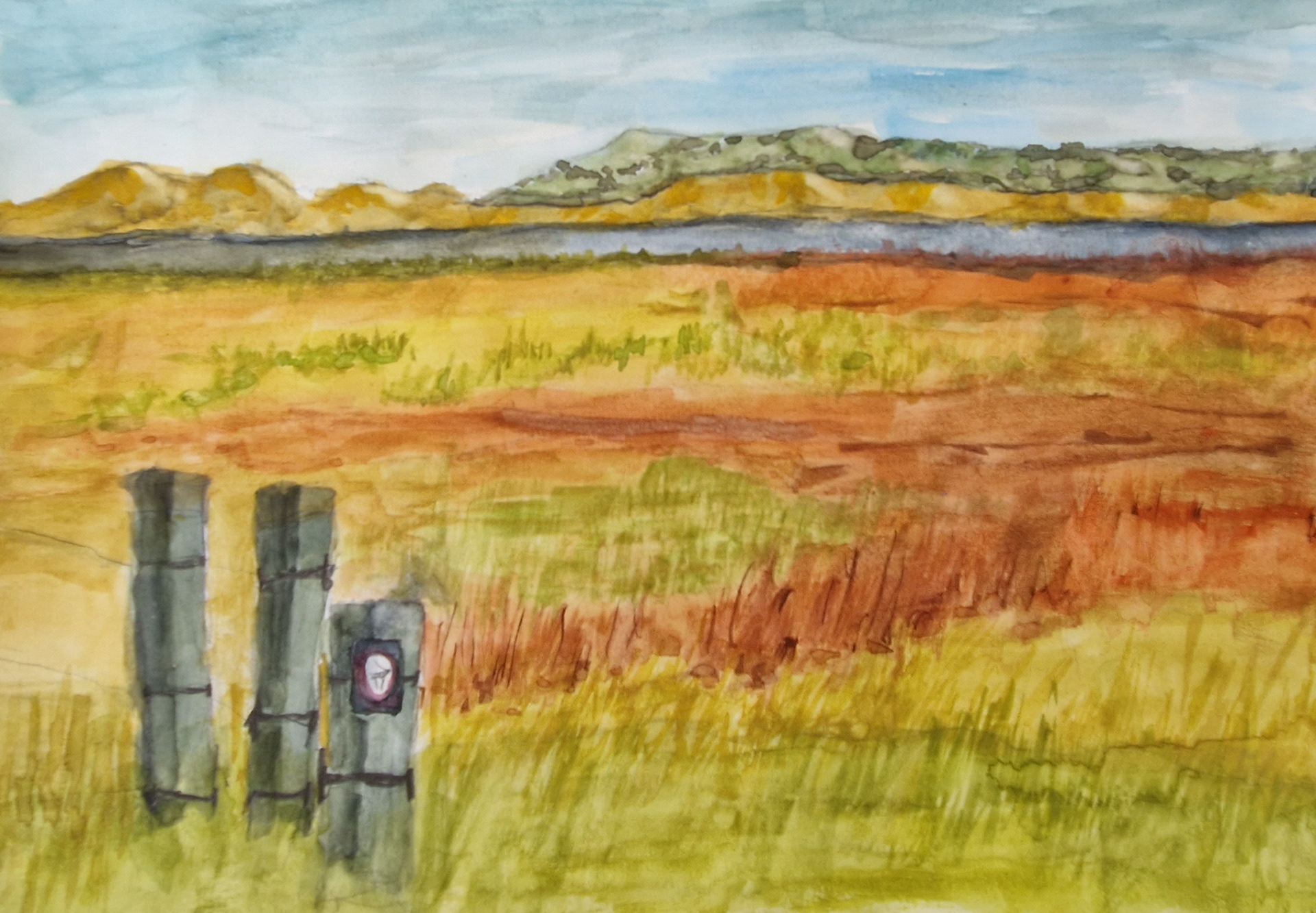 Maj 2023, akvarel på papir, A4 papir, 800 kr.