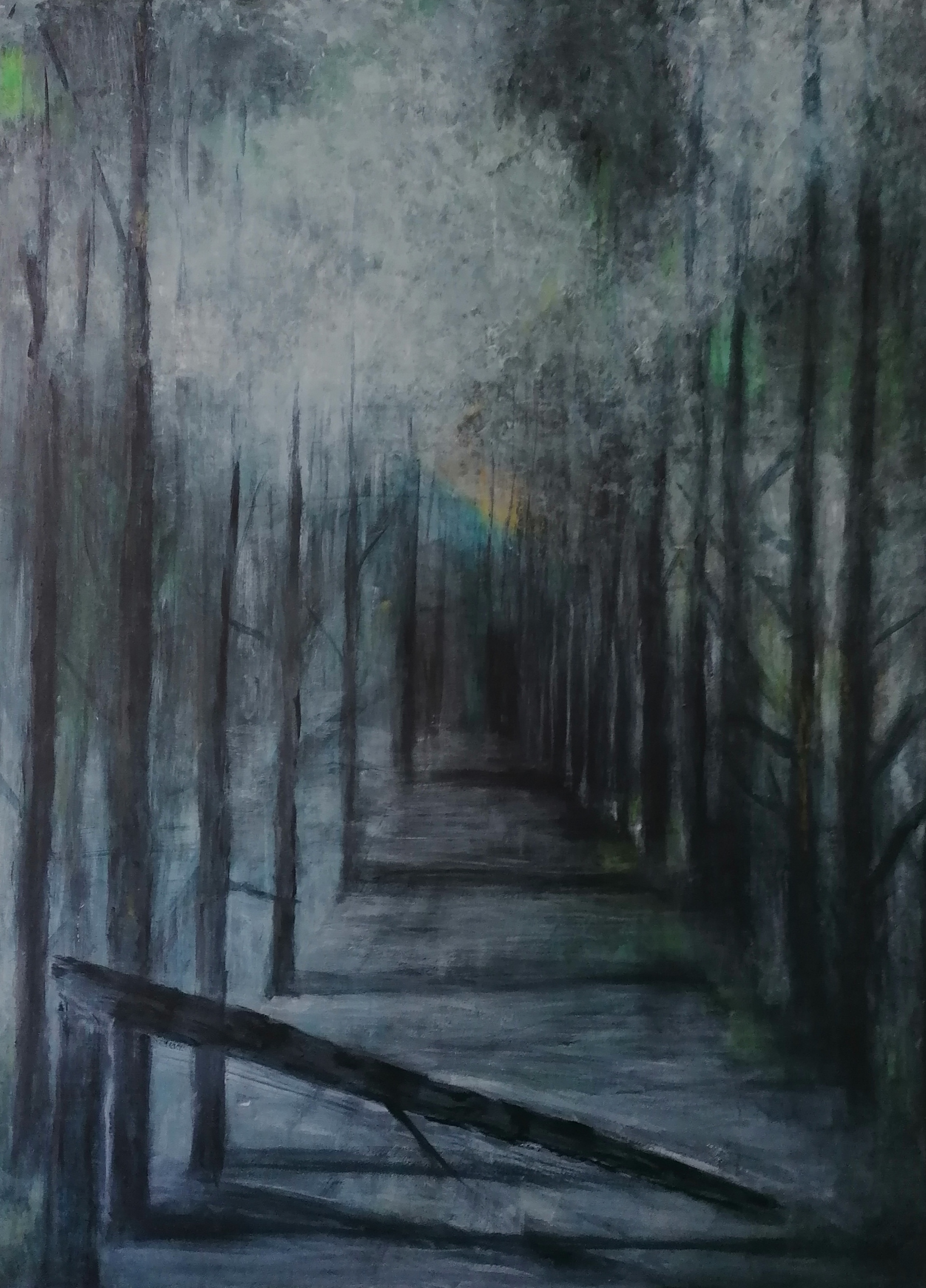 5500 kr.  - 90x120 cm -  Acryl på lærred -  2022