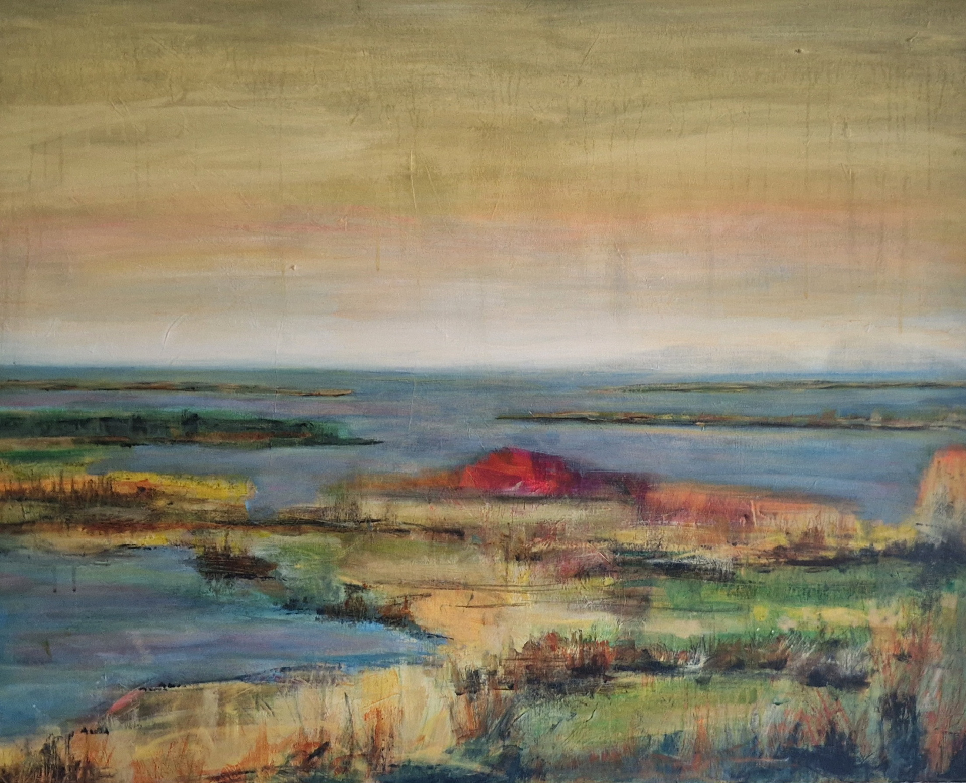 7500 kr. 80x100 akryl på lærred 2024 