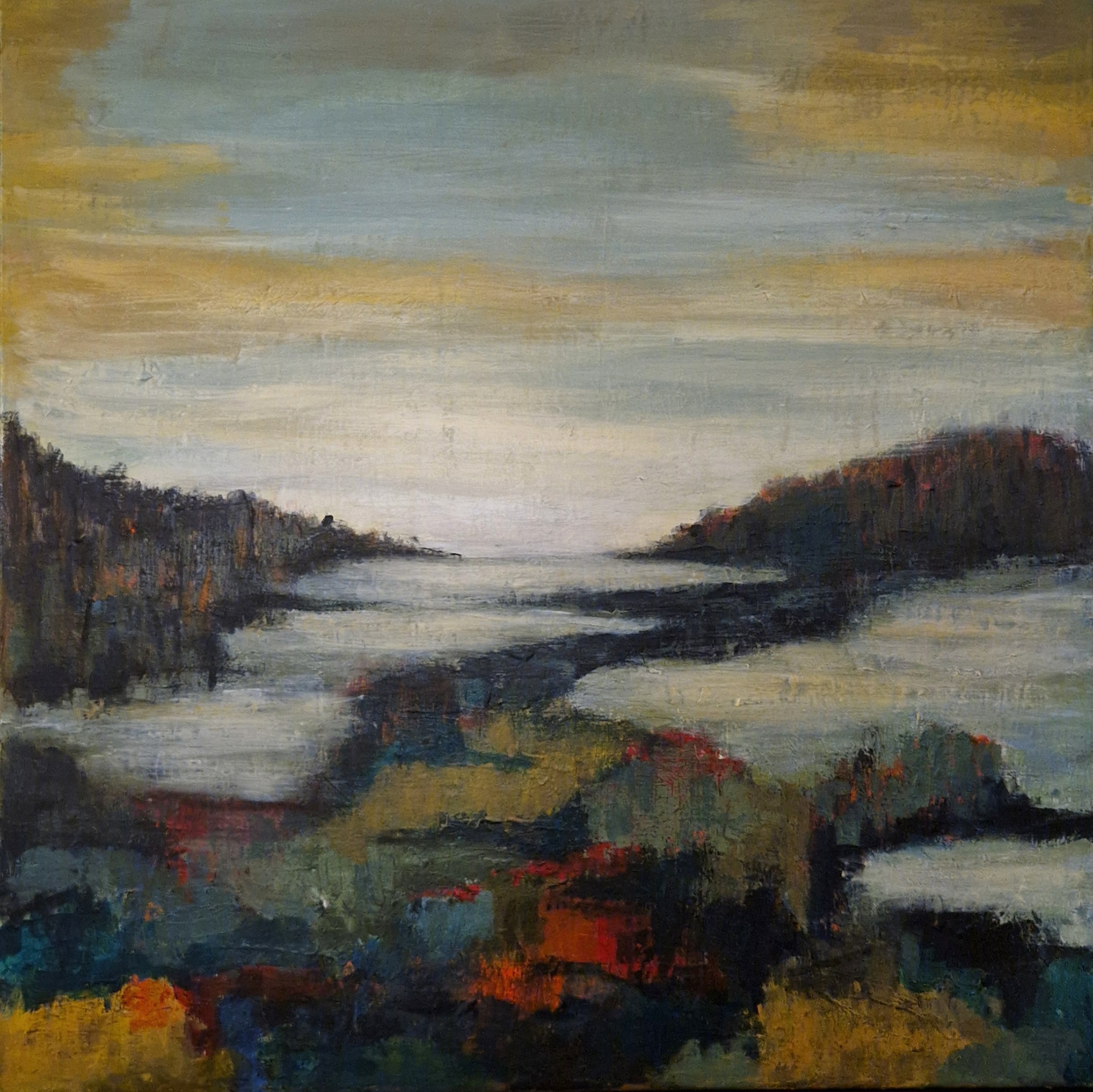  4500 kr. 60x60, 2024, akryl på lærred 