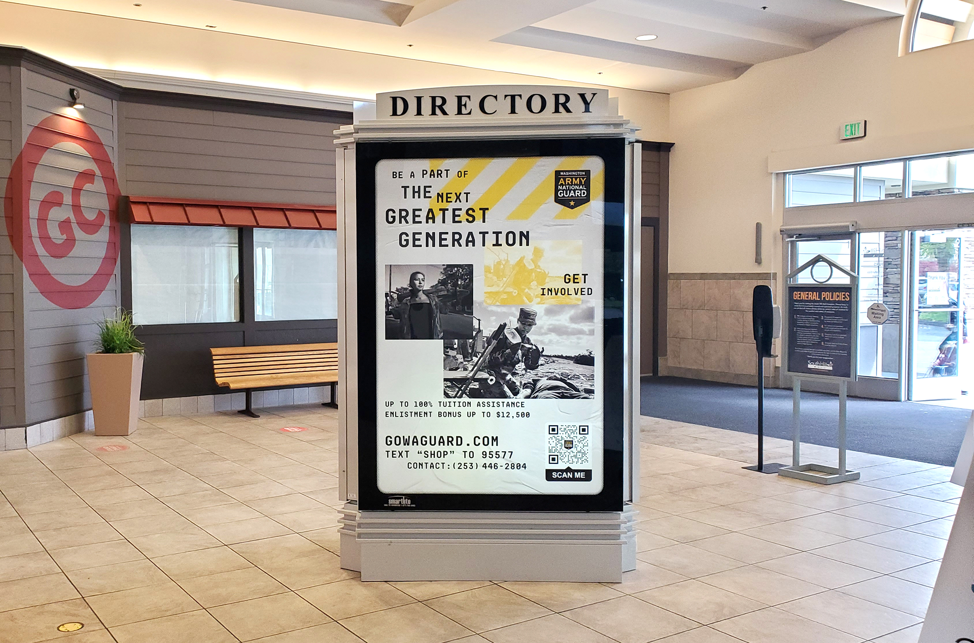 MALL KIOSK TO PROMOTE RECRUITING