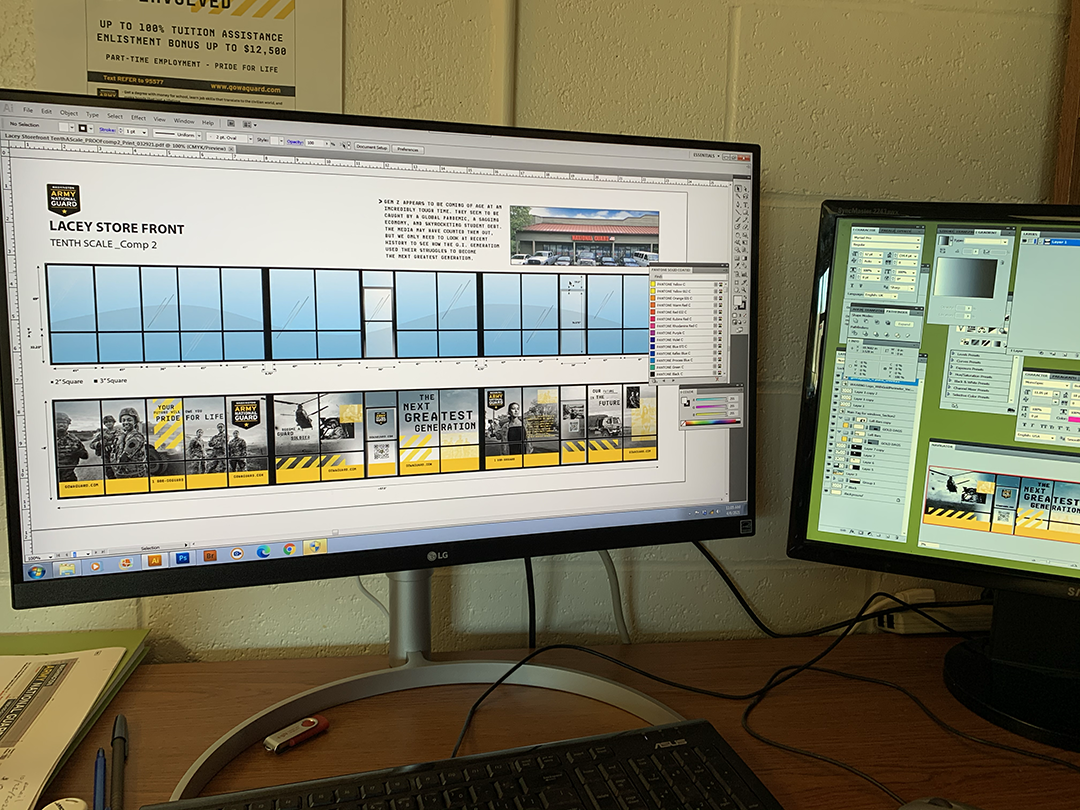 Computer Design Spec drawing for Lacey Recruiting Center