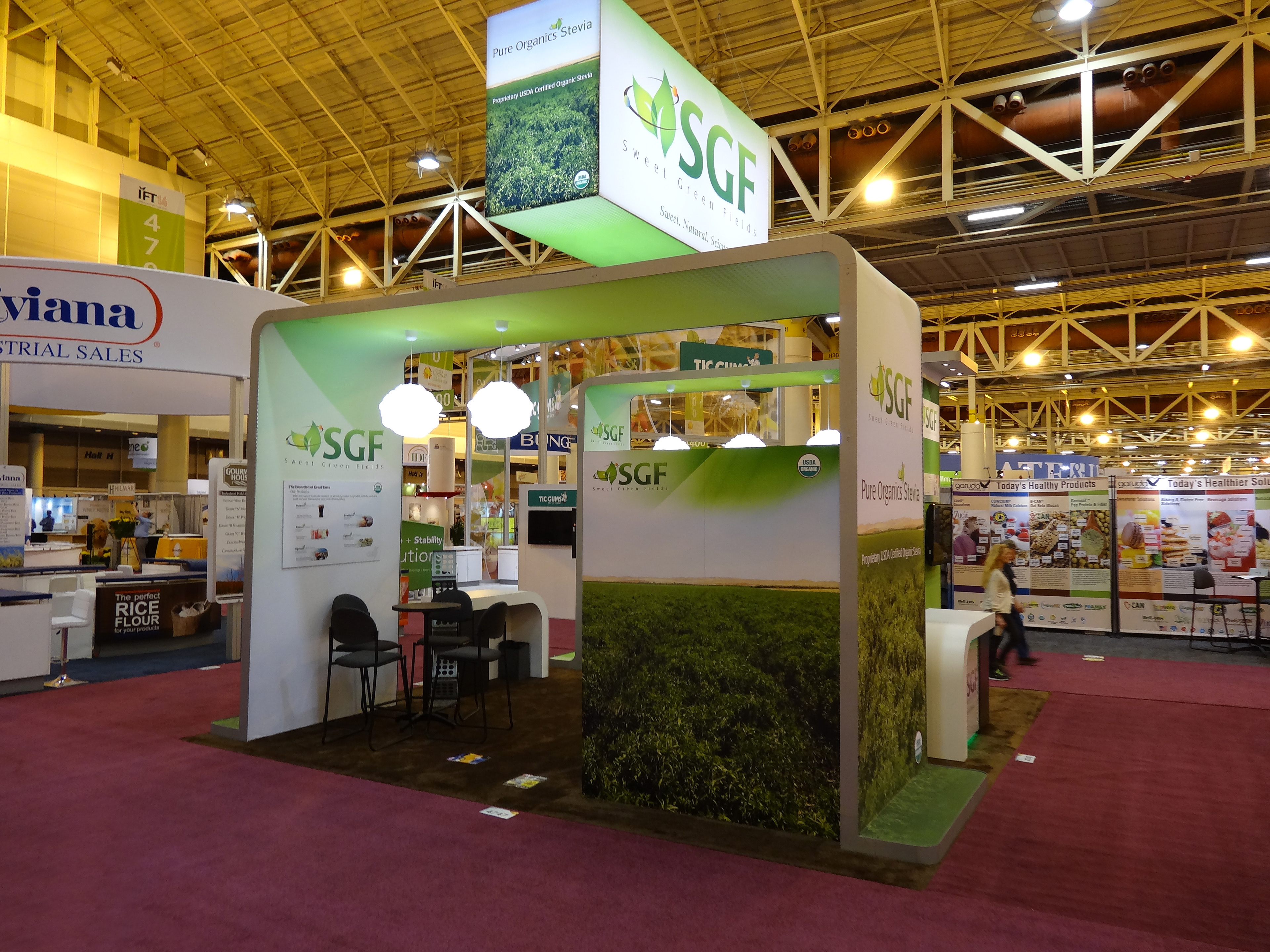 Sweet Green Fields on the Trade Show Floor