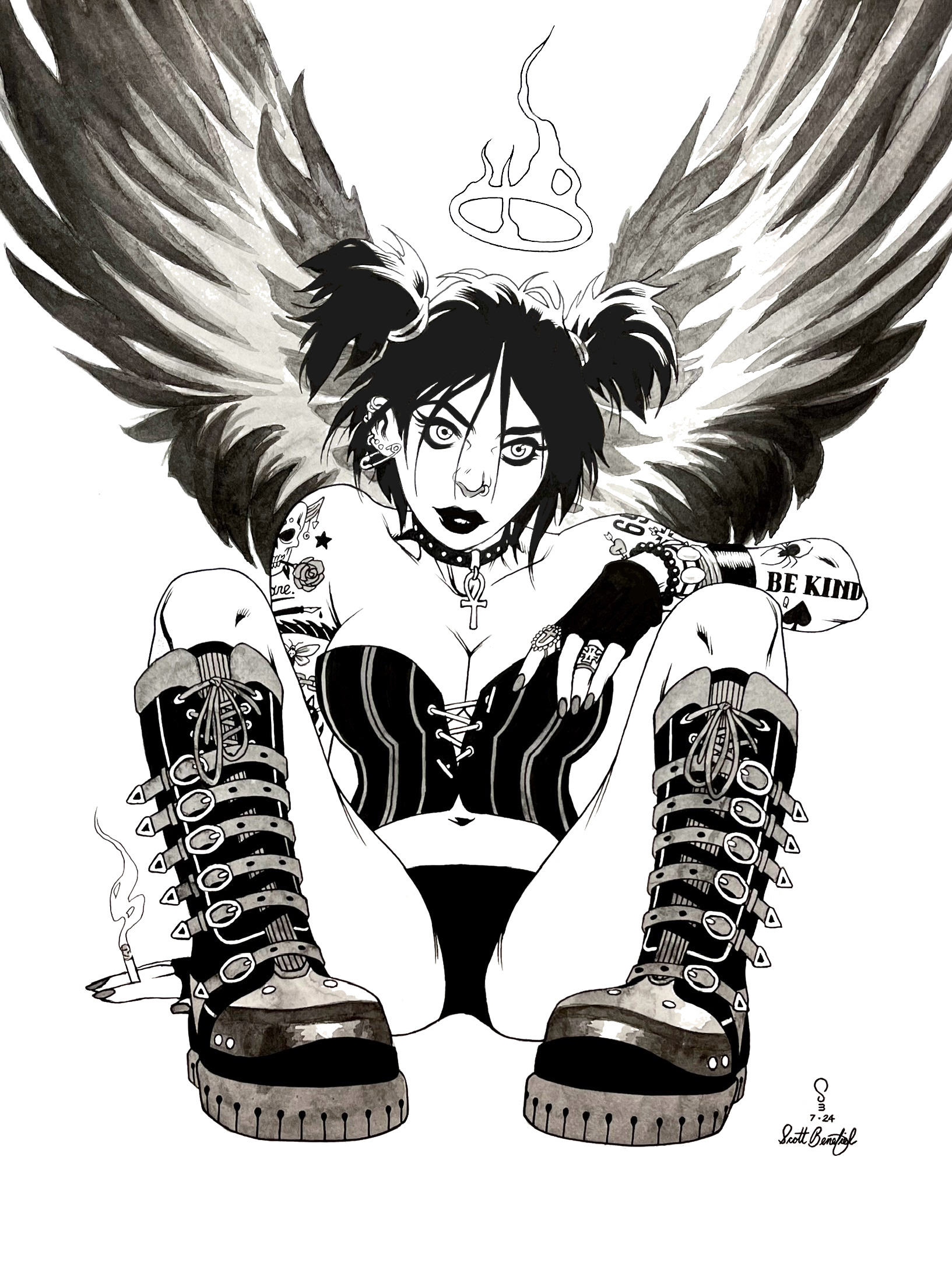 "Every Time A Siren Wails, A Goth Gets Her Wings"