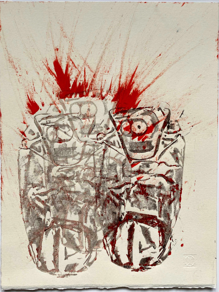 La peur 2 • 182x240mm • encres Charbonnel Aquawash sur papier Somerset 