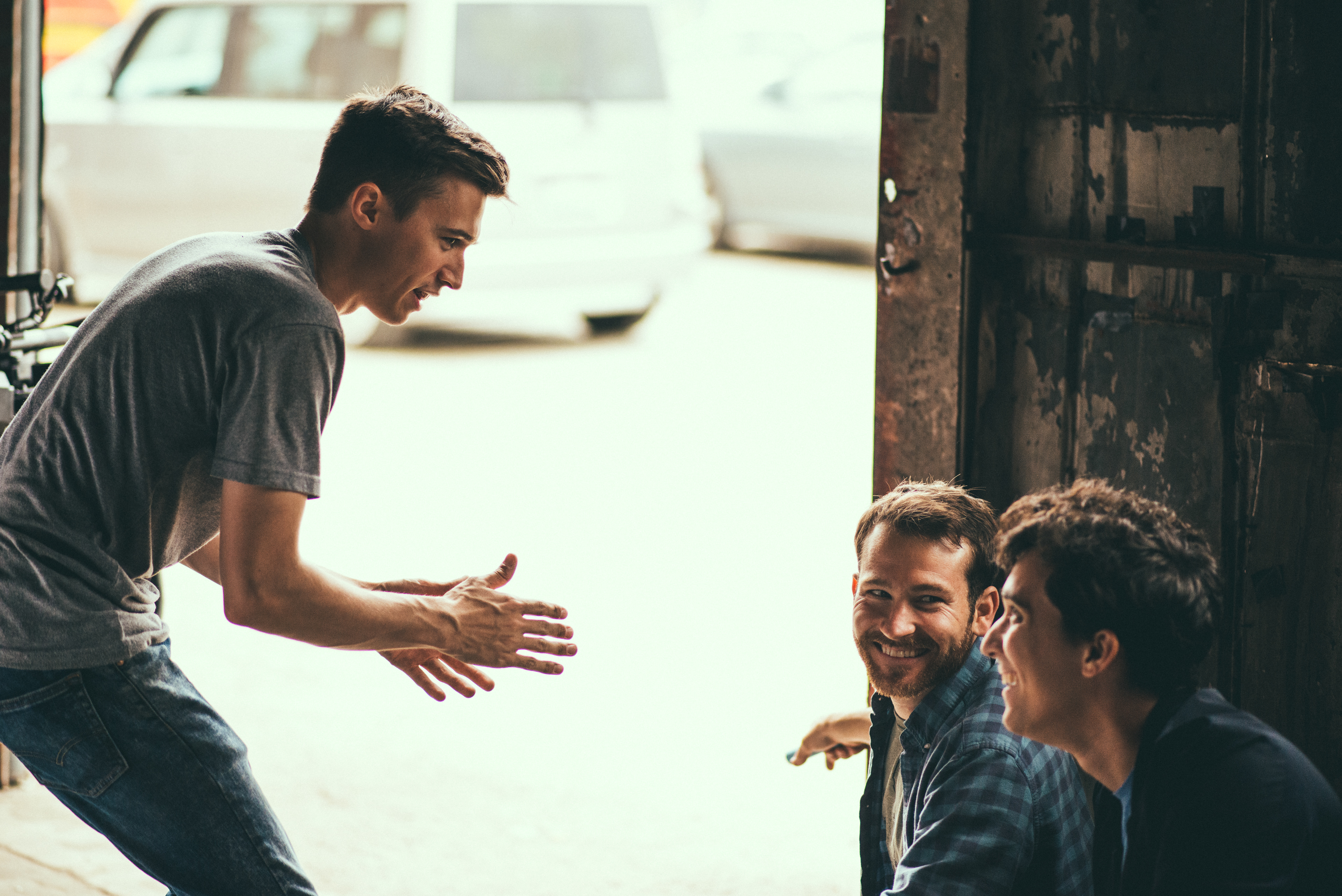 Sam Wickert Directing Jamie Costa and Dom Fera