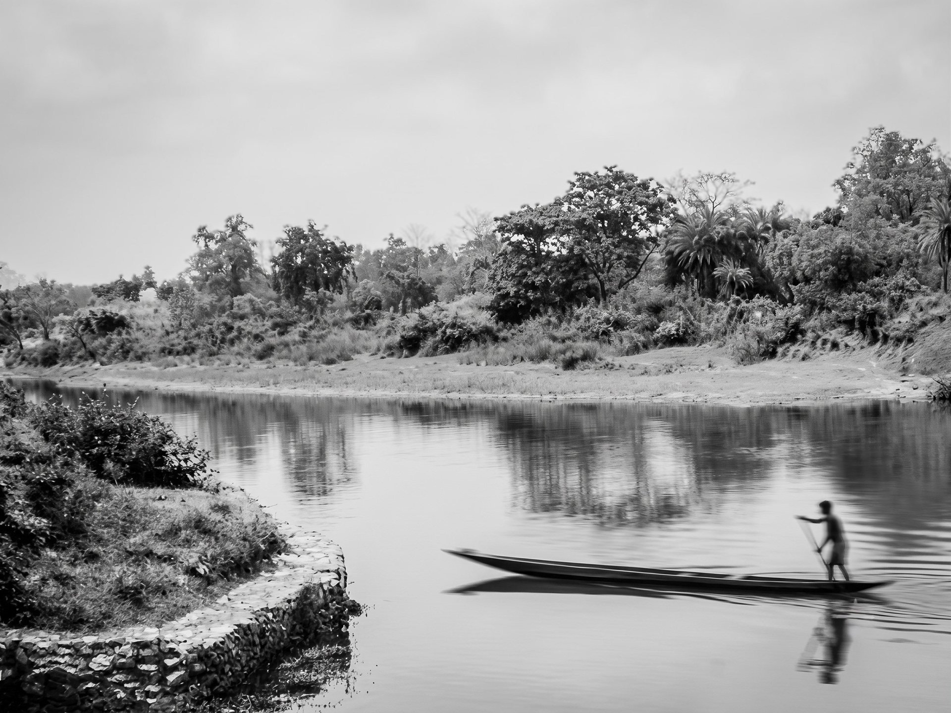 Man with a Fish, Vang Vieng