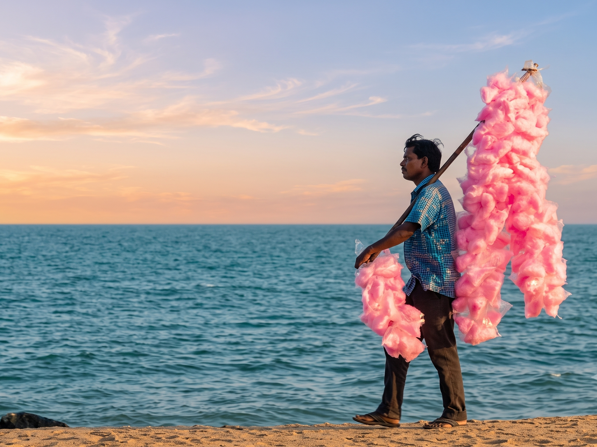 Candyfloss Man, Pondicherry