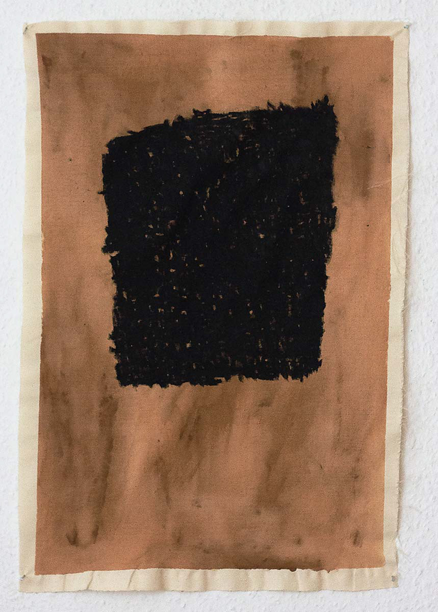 acrylic and oil pastel on canvas