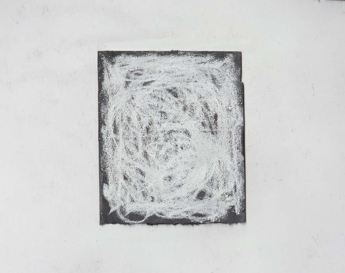 acrylic and pastel on paper