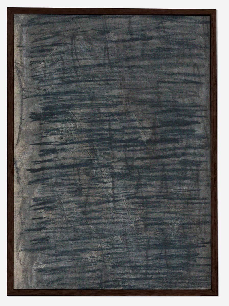 pastel, ink and charcoal on canvas