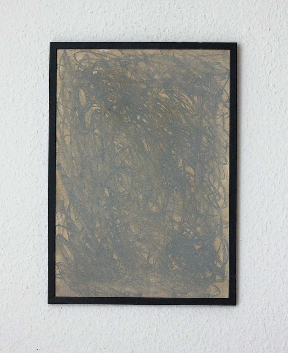 hard pastel and acrylic on paper