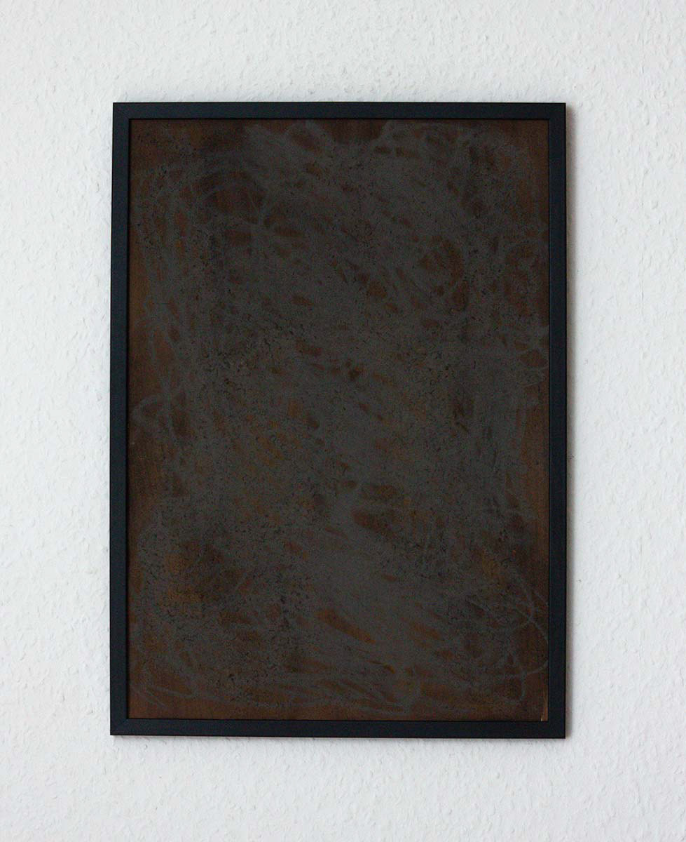 hard pastel and acrylic on paper