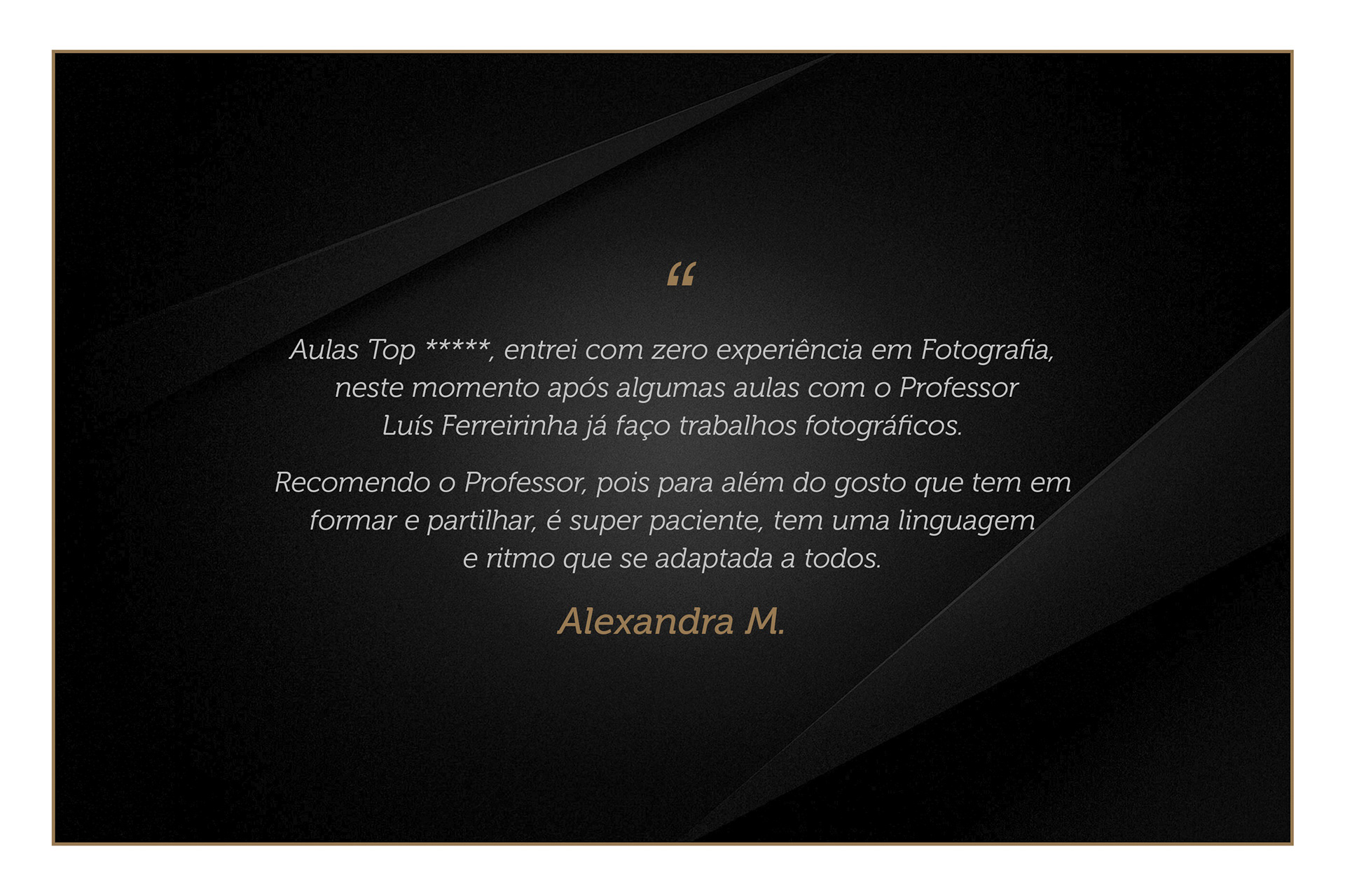 Testemunho | Alexandra M.