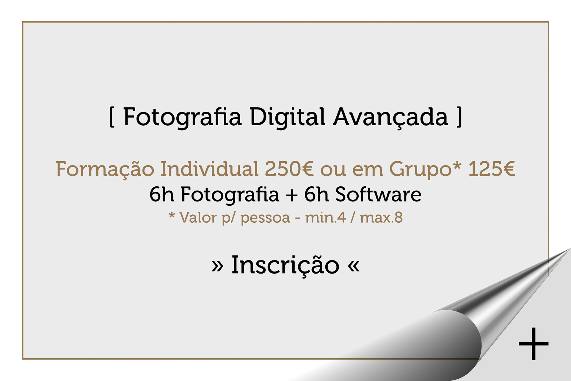 Formação de Fotografia Digital Avançada