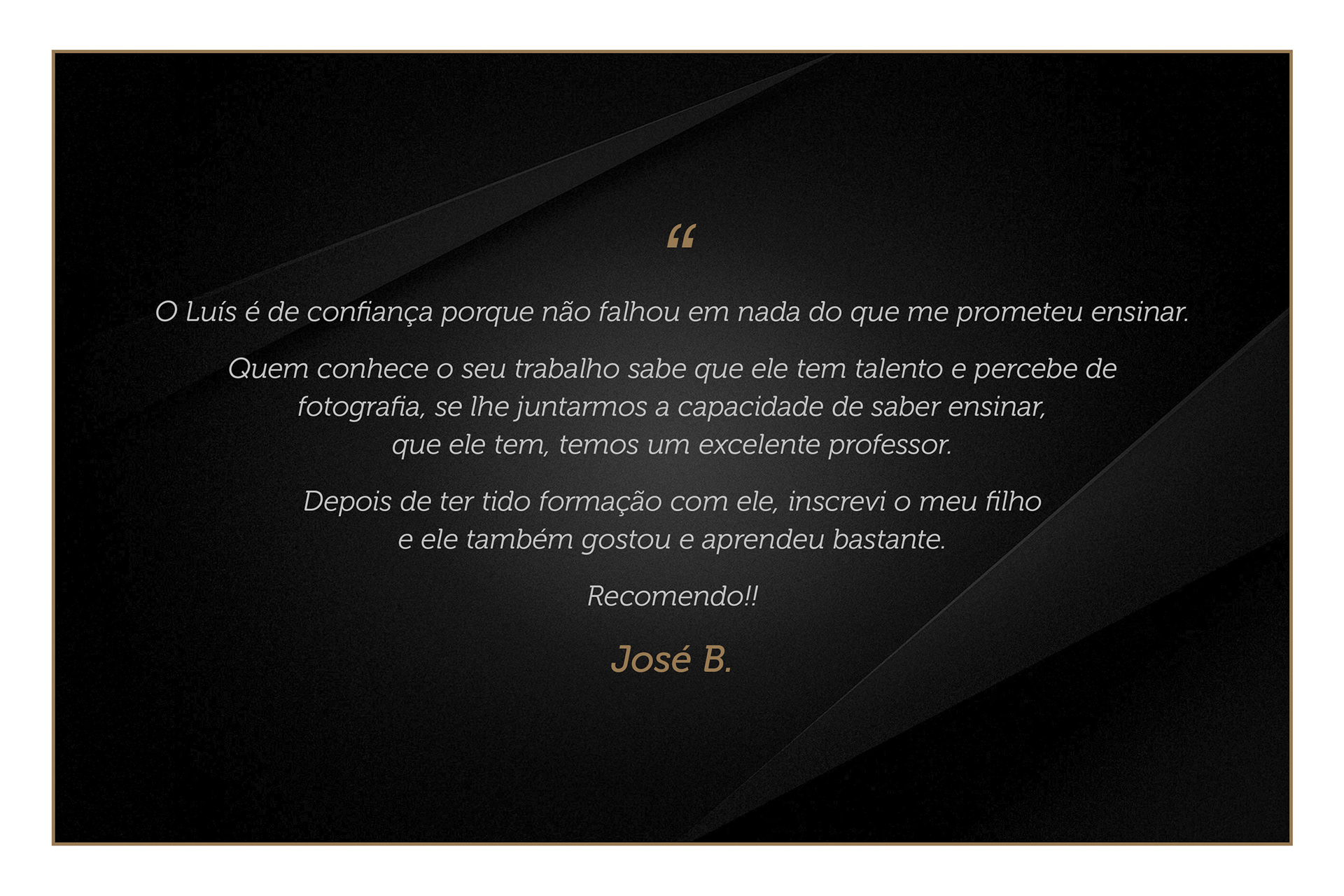 Testemunho | José B.